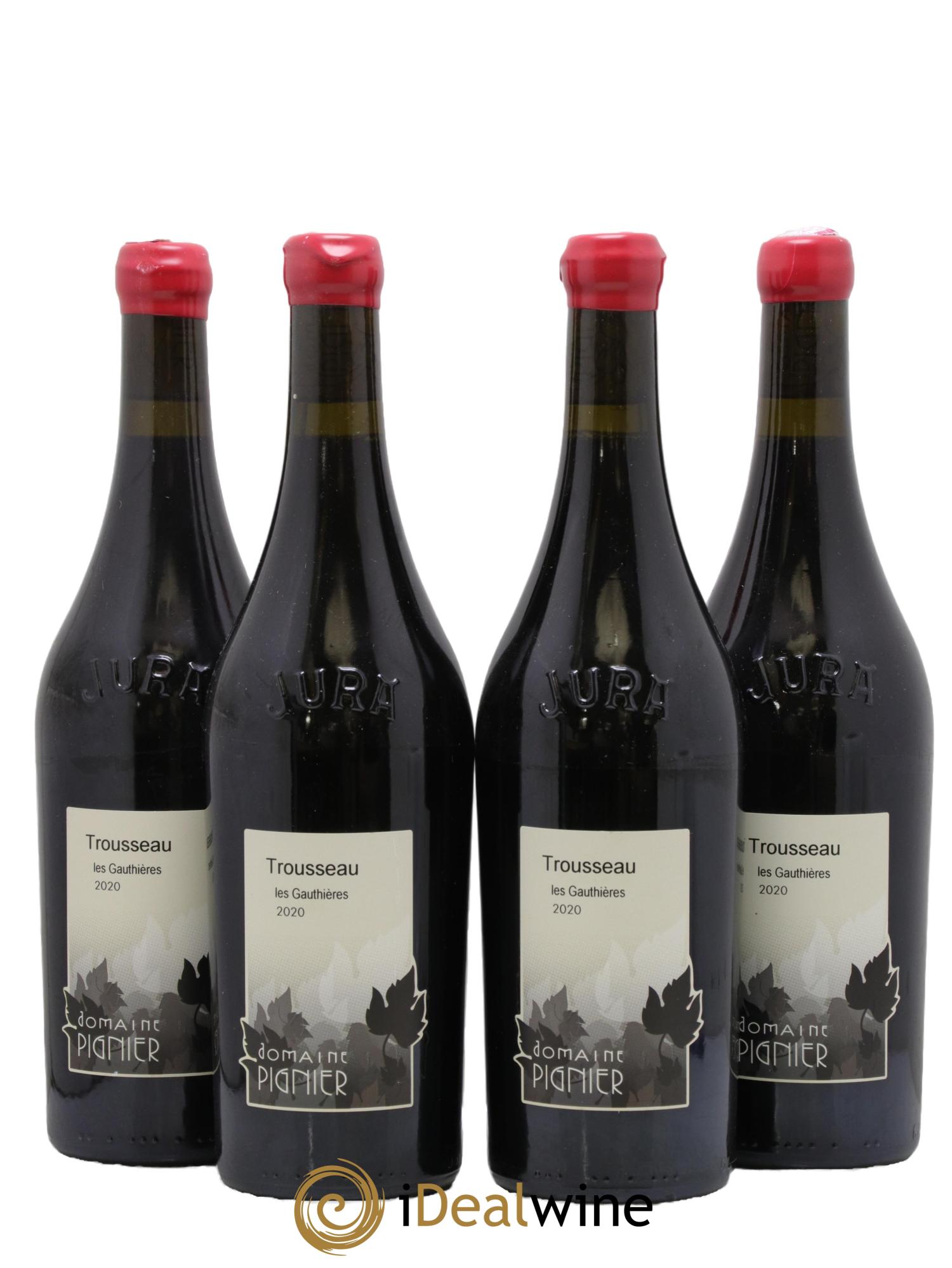 Côtes du Jura Trousseau Les Gauthières Domaine Pignier 2020 - Lot de 4 bouteilles - 0