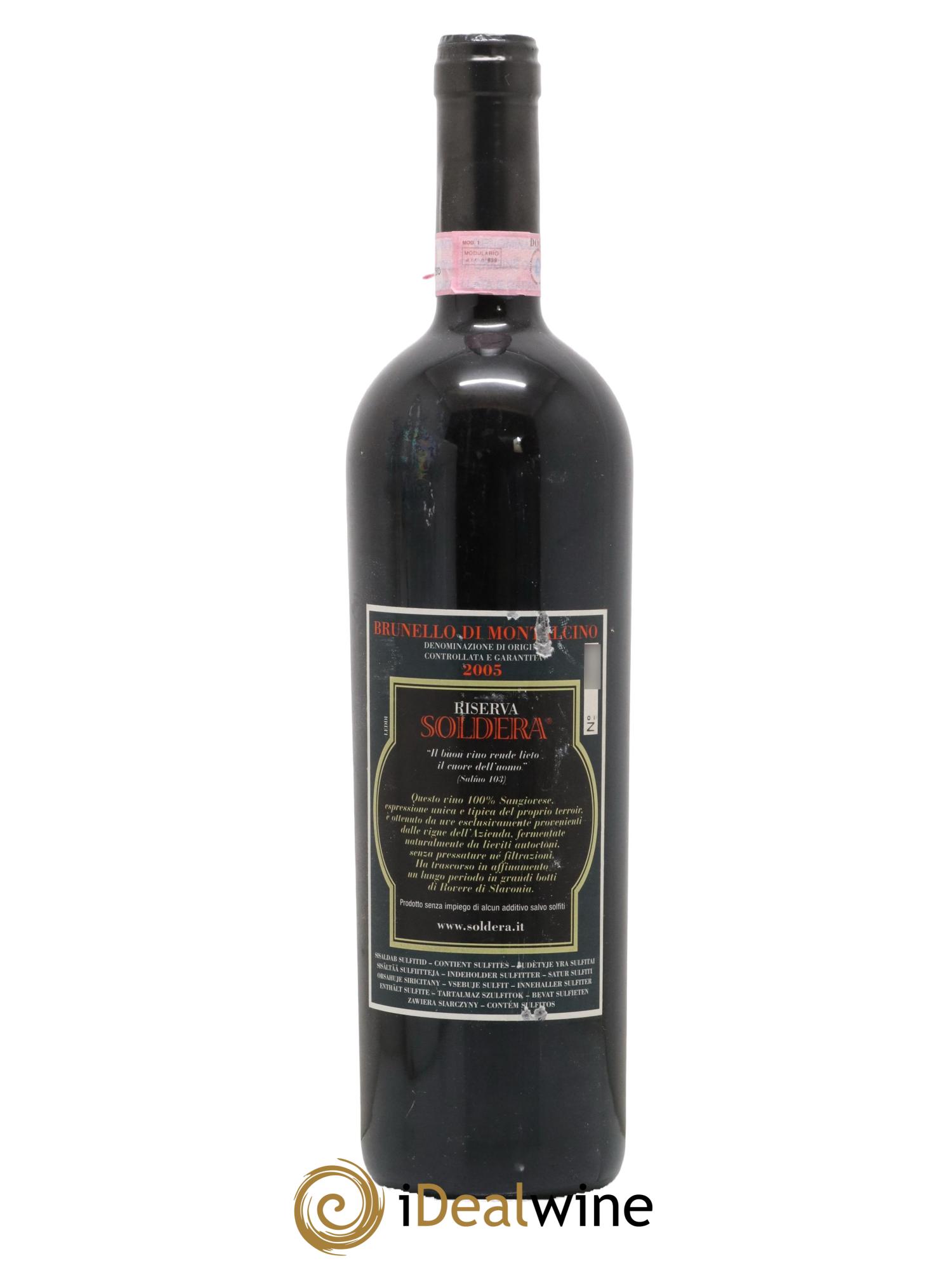 Brunello di Montalcino DOCG Riserva Soldera Case Basse - Gianfranco Soldera 2005 - Lotto di 1 bottiglia - 1