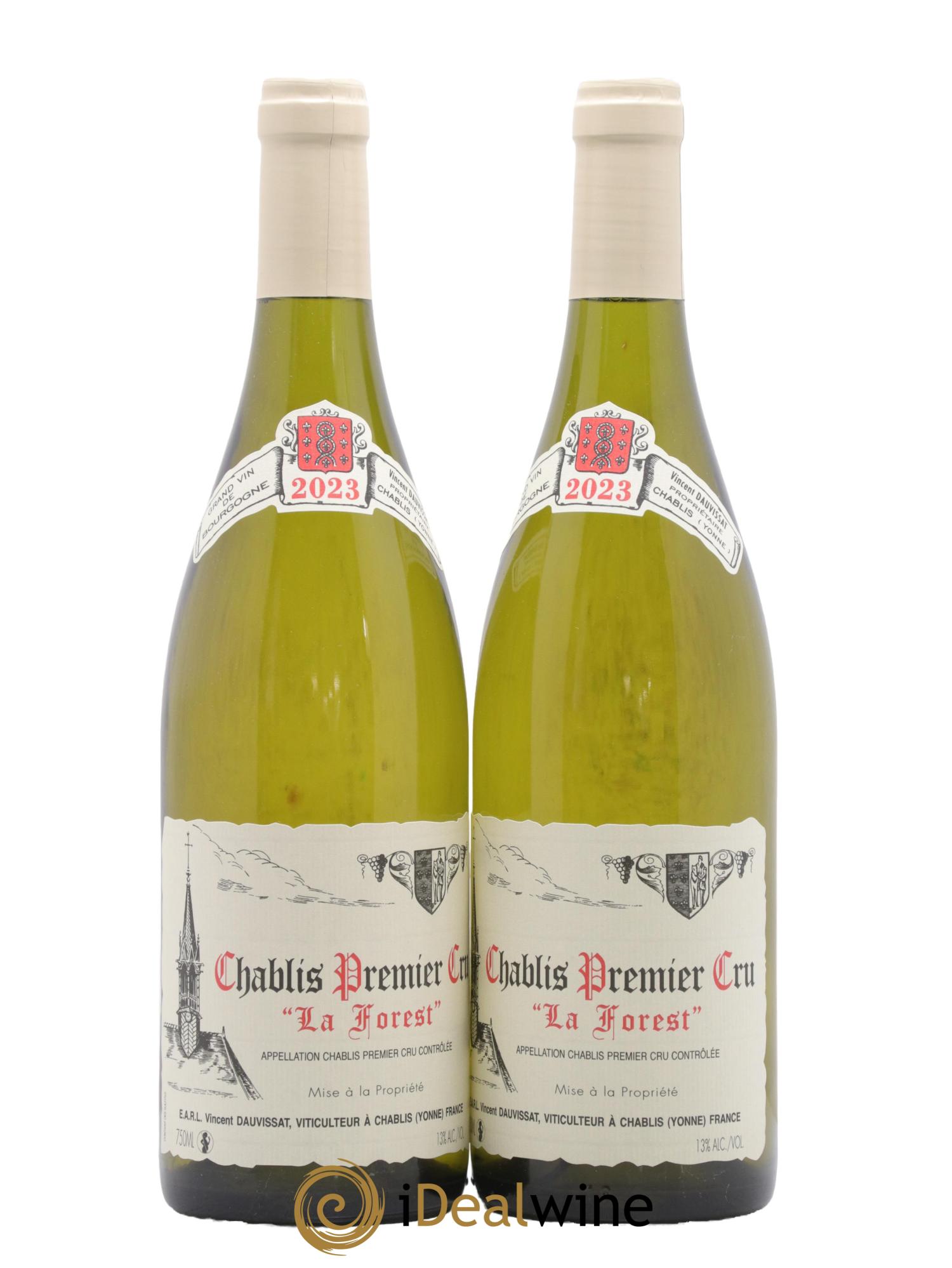 Chablis 1er Cru La Forest Vincent Dauvissat (Domaine) 2023 - Lot de 2 bouteilles - 0