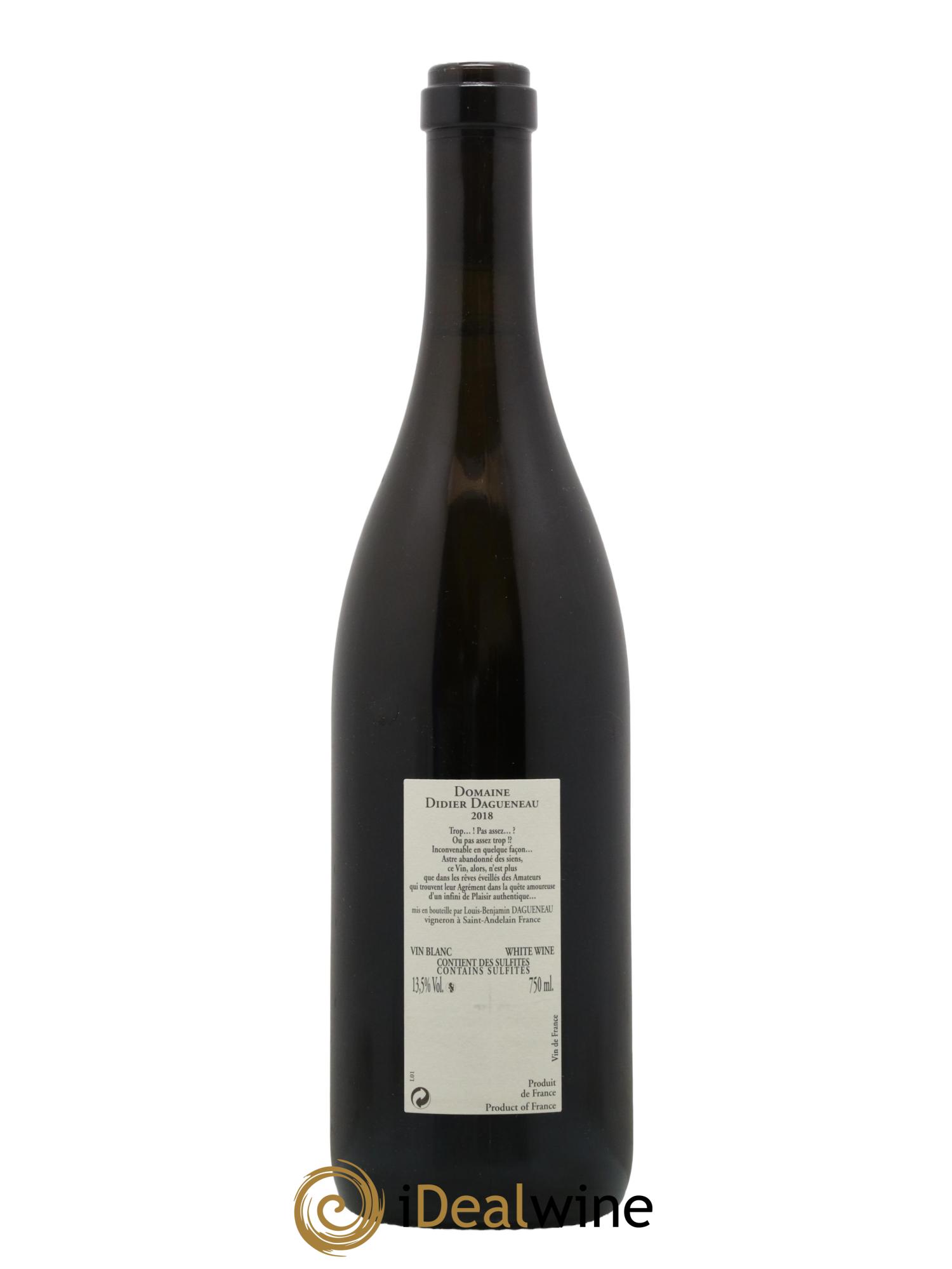 Pouilly-Fumé Buisson Renard Dagueneau (Domaine Didier - Louis-Benjamin) 2018 - Posten von 1 Flasche - 1