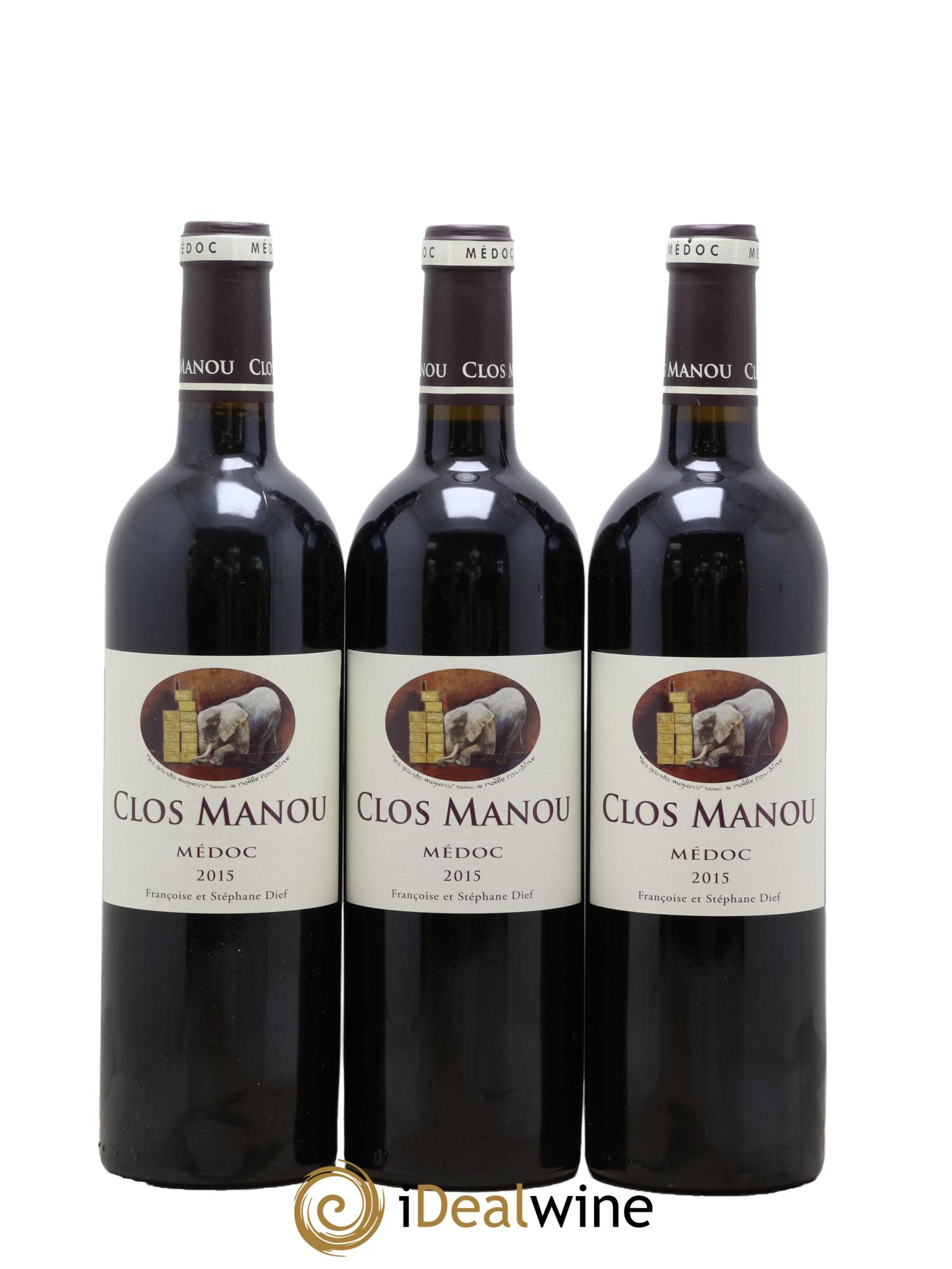 Clos Manou 2015 - Lot de 3 bouteilles - 0