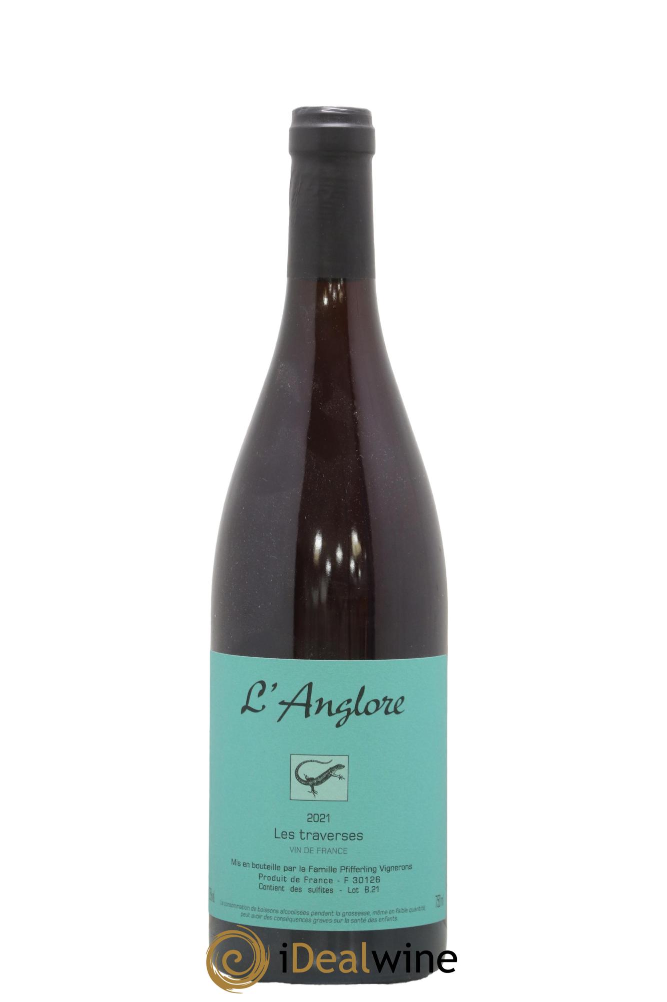 Vin de France Les Traverses L'Anglore 2021 - Lot de 1 bouteille - 0