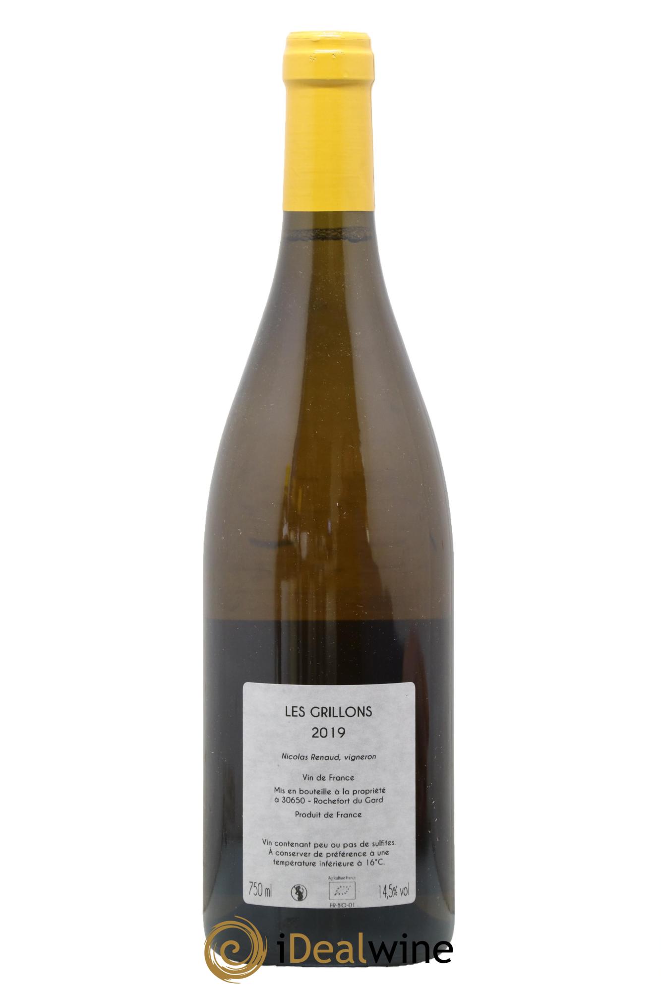 Vin de France Les Grillons Clos des Grillons  2019 - Lot de 1 bouteille - 1