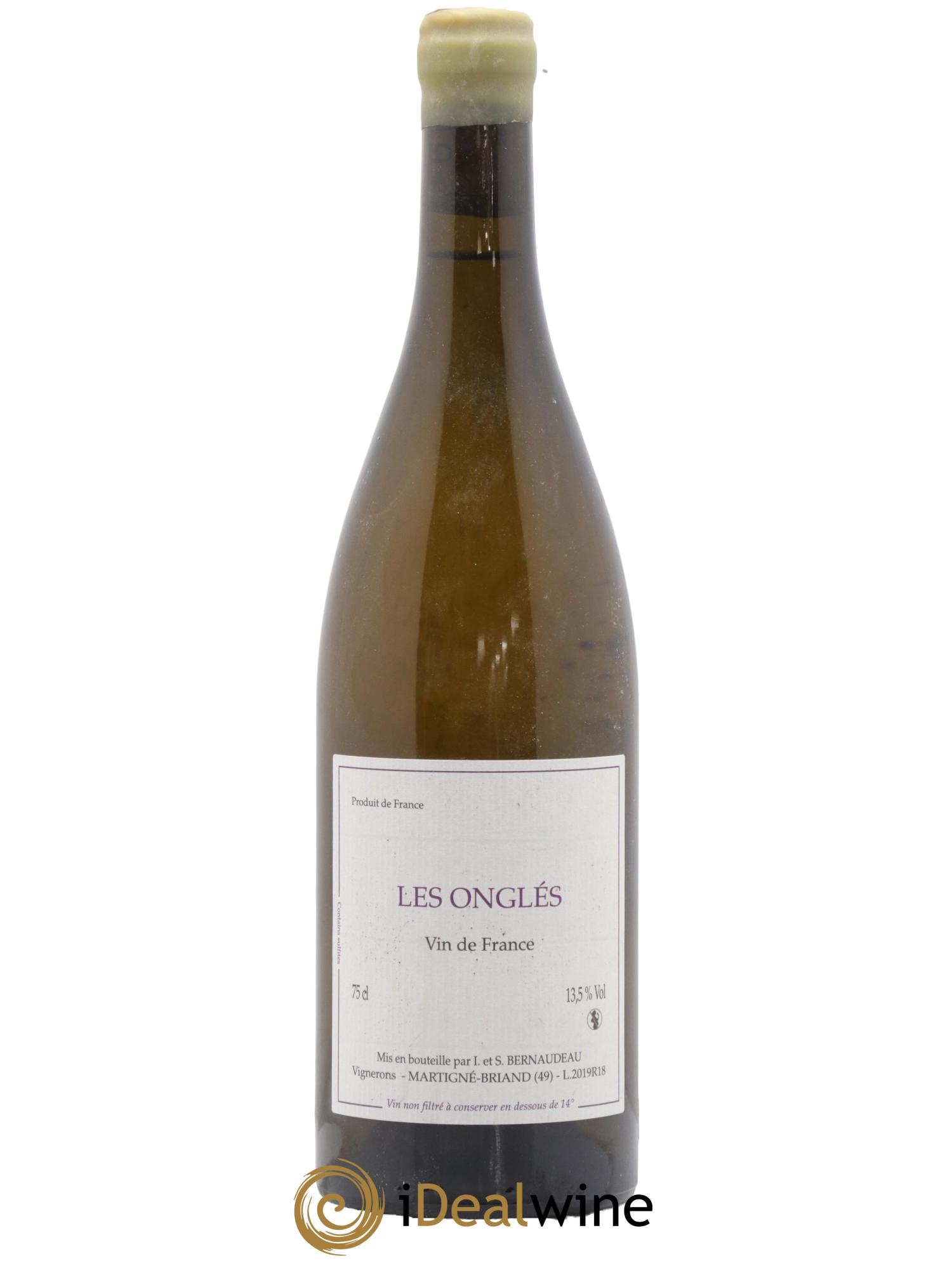 Vin de France Les Onglés Stéphane Bernaudeau 2019 - Lot de 1 bouteille - 0