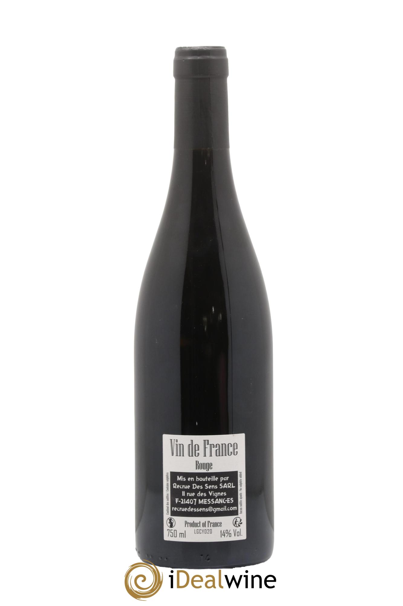 Vin de France GC Yann Durieux - Recrue des Sens 2020 - Lotto di 1 bottiglia - 1