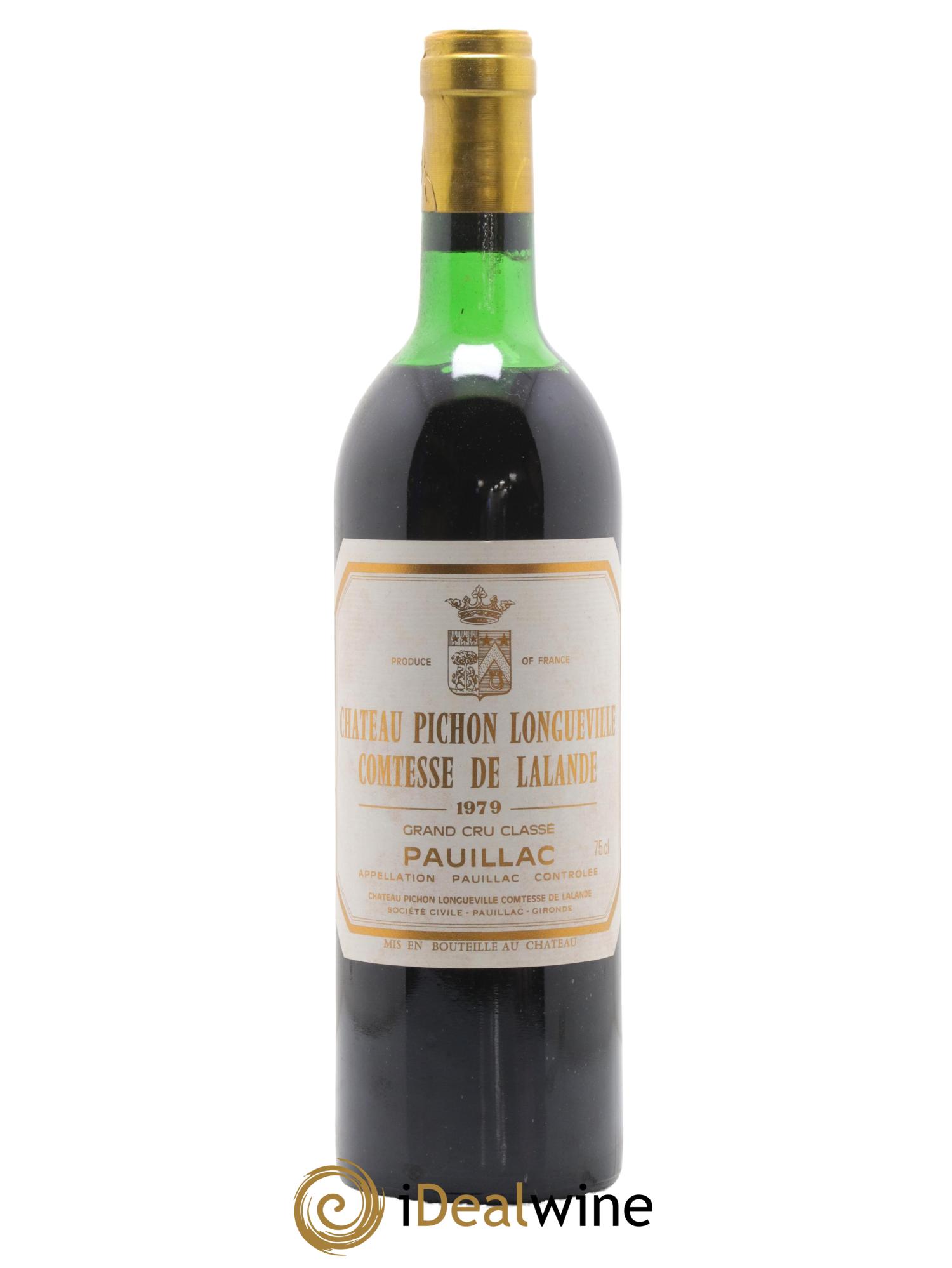 Château Pichon Longueville Comtesse de Lalande 2ème Grand Cru Classé 1979 - Lot de 1 bouteille - 0