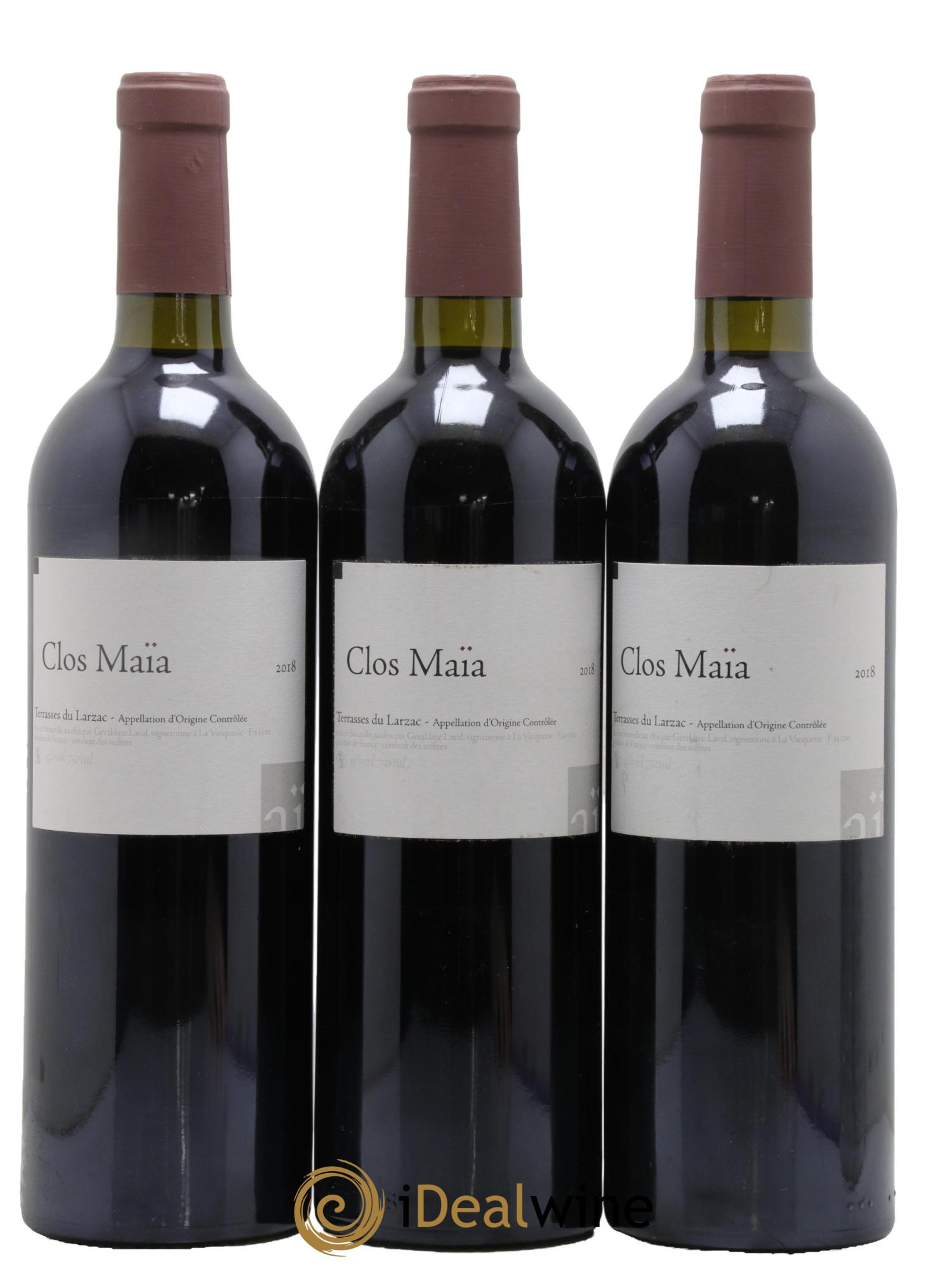 Terrasses du Larzac Clos Maia Le Clos 2018 - Lot de 3 bouteilles - 0