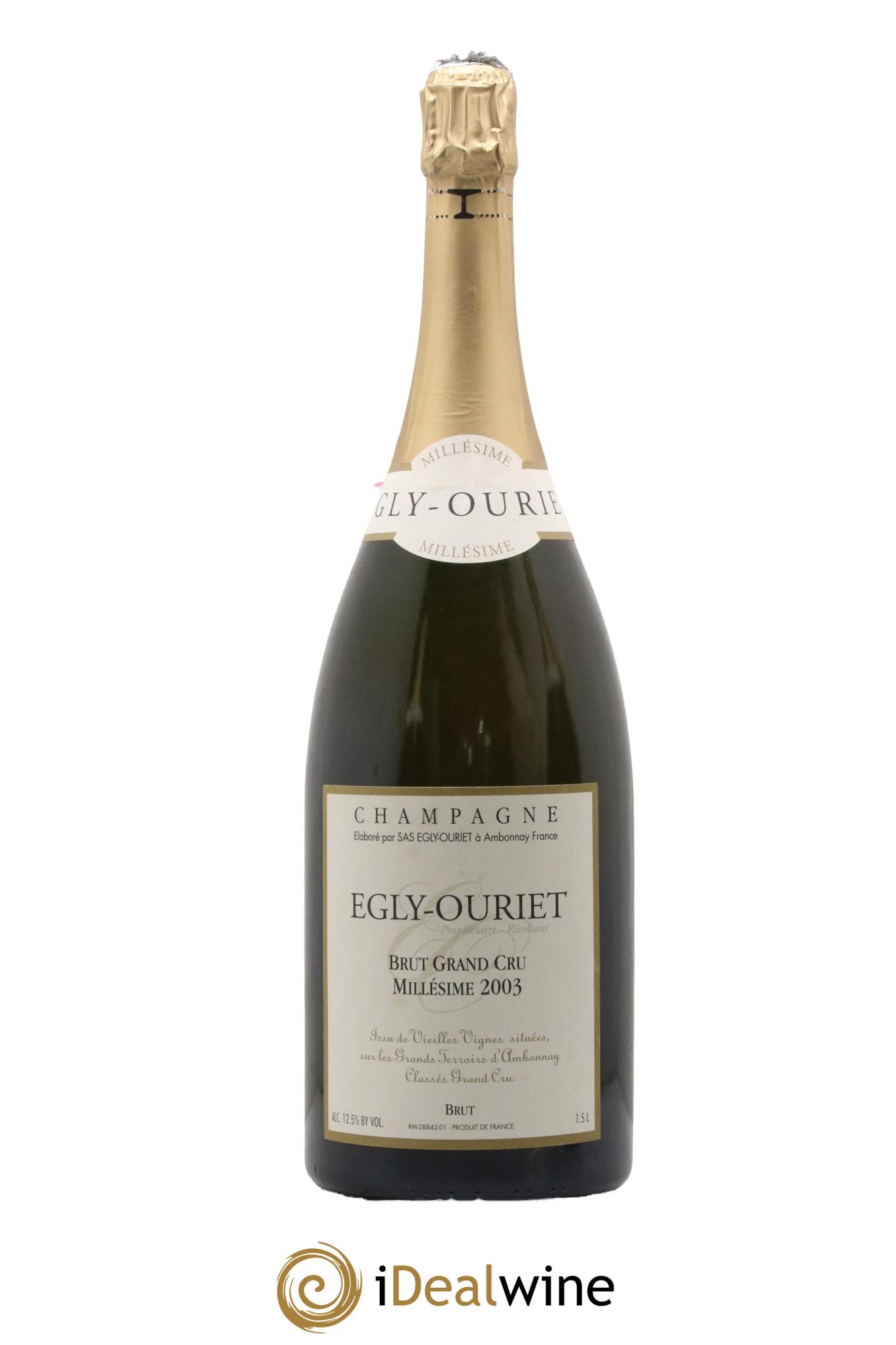 Ambonnay Vieilles Vignes Brut Millésimé Egly-Ouriet 2003 - Lot de 1 magnum - 0