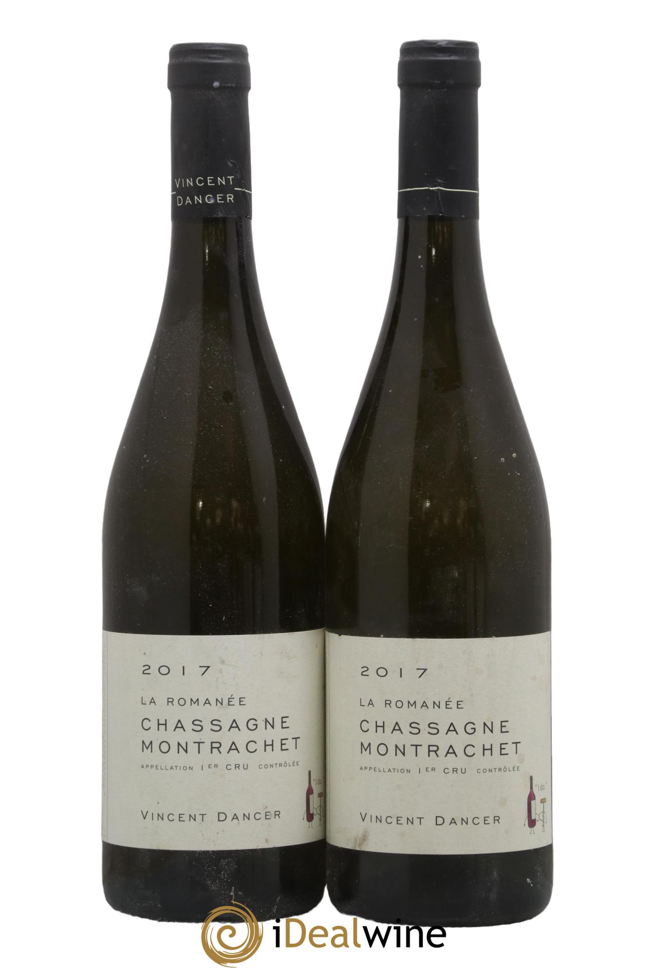 Chassagne-Montrachet 1er Cru La Romanée Vincent Dancer 2017 - Lot de 2 bouteilles - 0