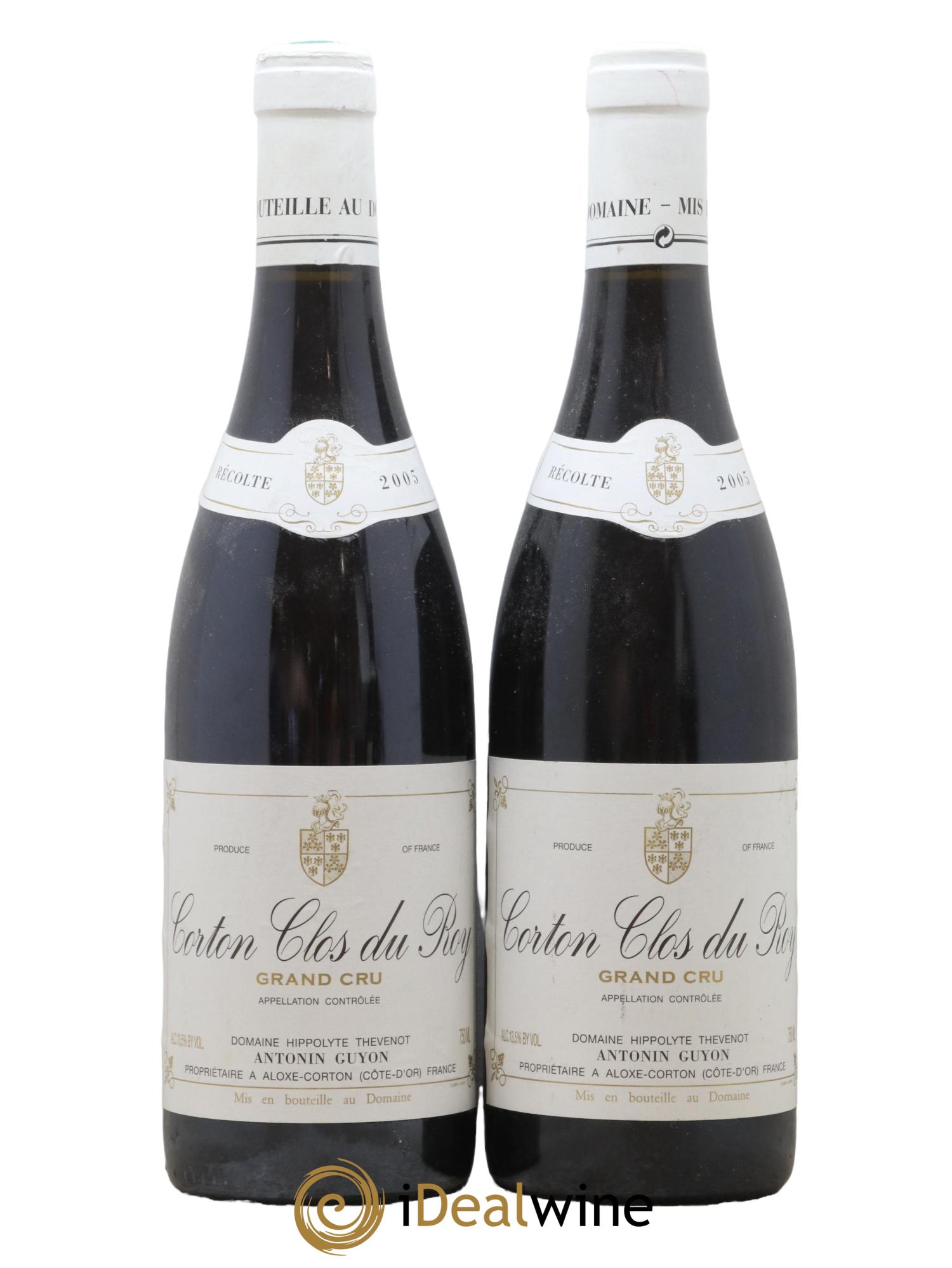 Corton Grand Cru Clos du Roy Antonin Guyon 2005 - Lot de 2 bouteilles - 0