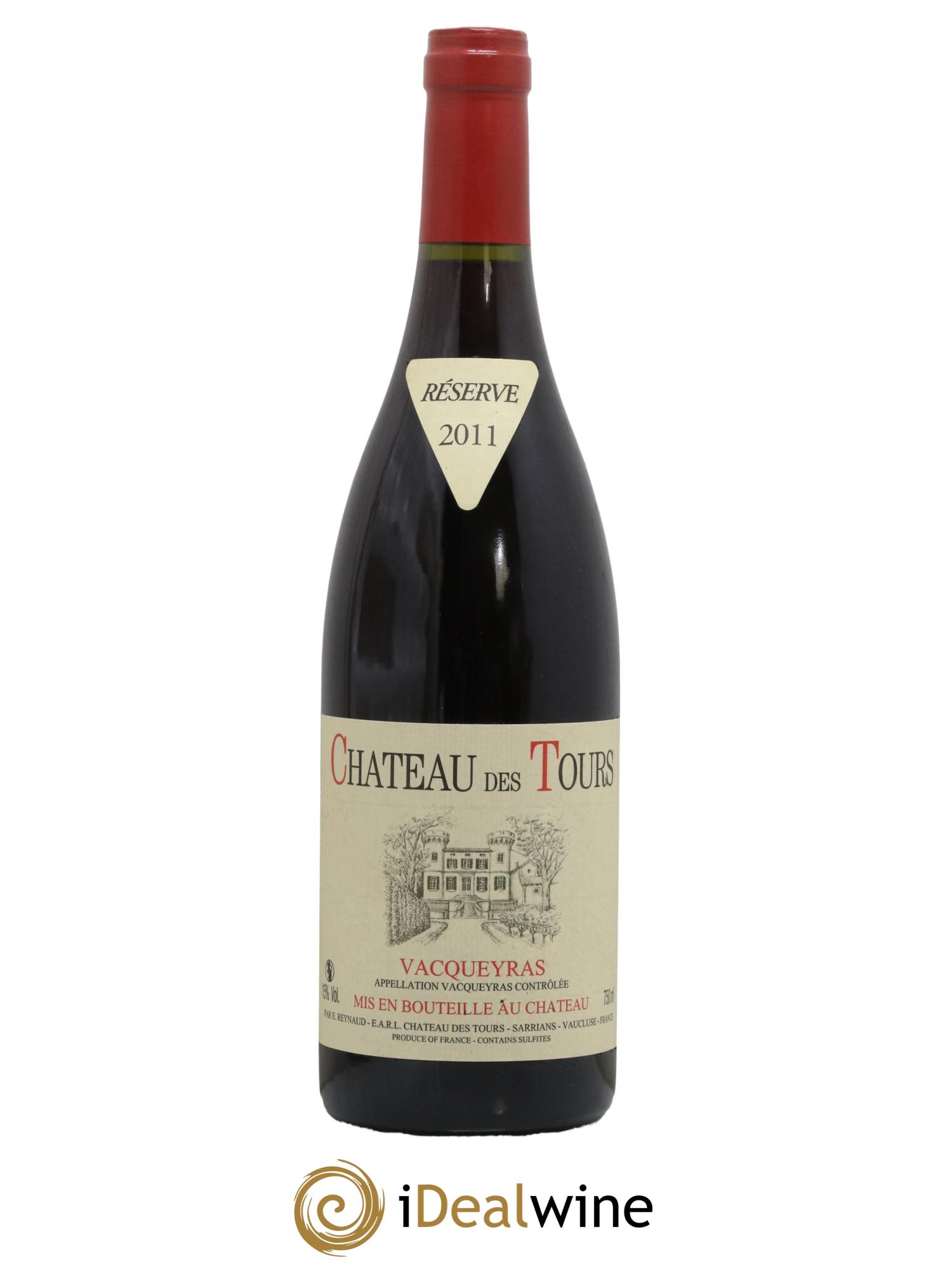 Vacqueyras Château des Tours Emmanuel Reynaud 2011 - Lot de 1 bouteille - 0