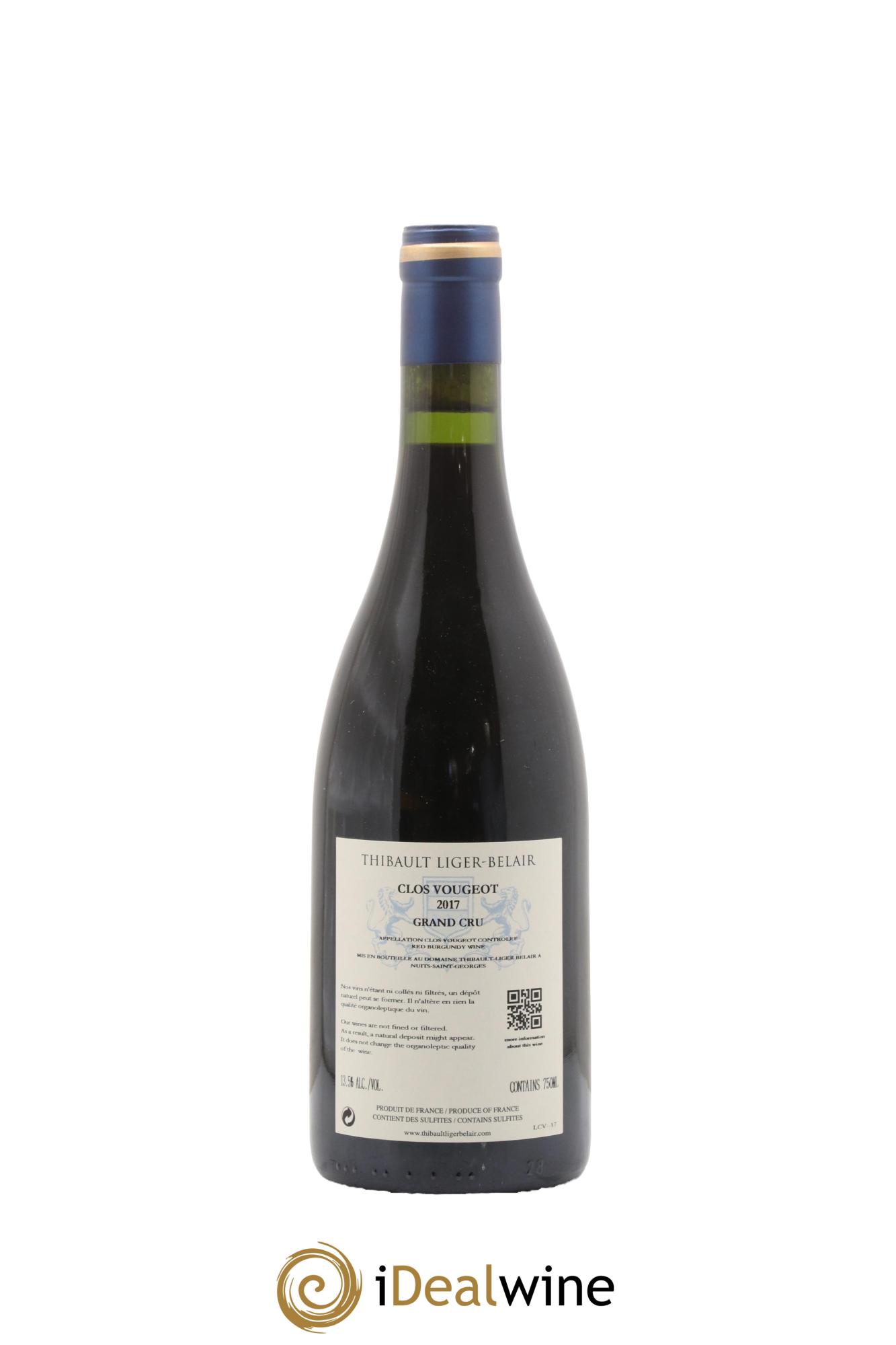 Clos de Vougeot Grand Cru Thibault Liger-Belair 2017 - Lot of 1 bottle - 1