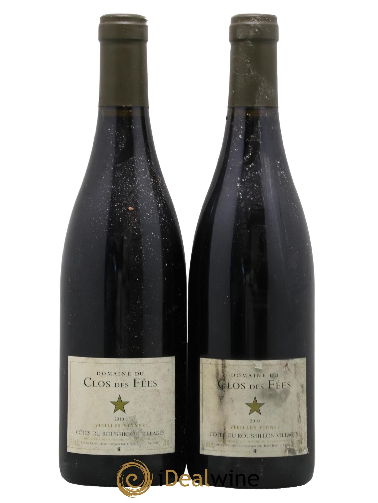 Côtes du Roussillon Villages Clos des Fées Vieilles vignes Hervé Bizeul 2010 - Lot de 2 bouteilles - 0