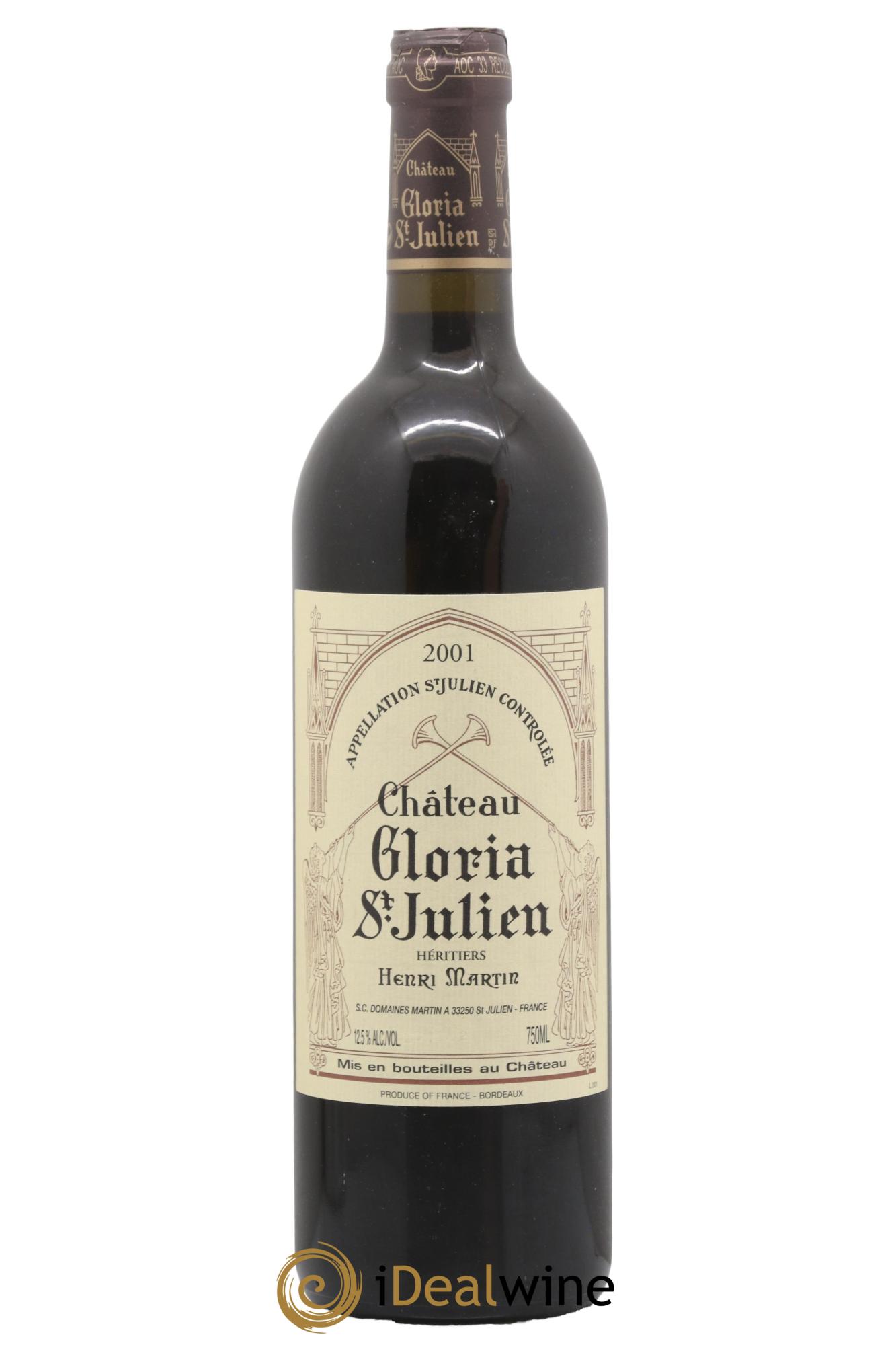 Château Gloria 2001 - Lot of 1 bottle - 0