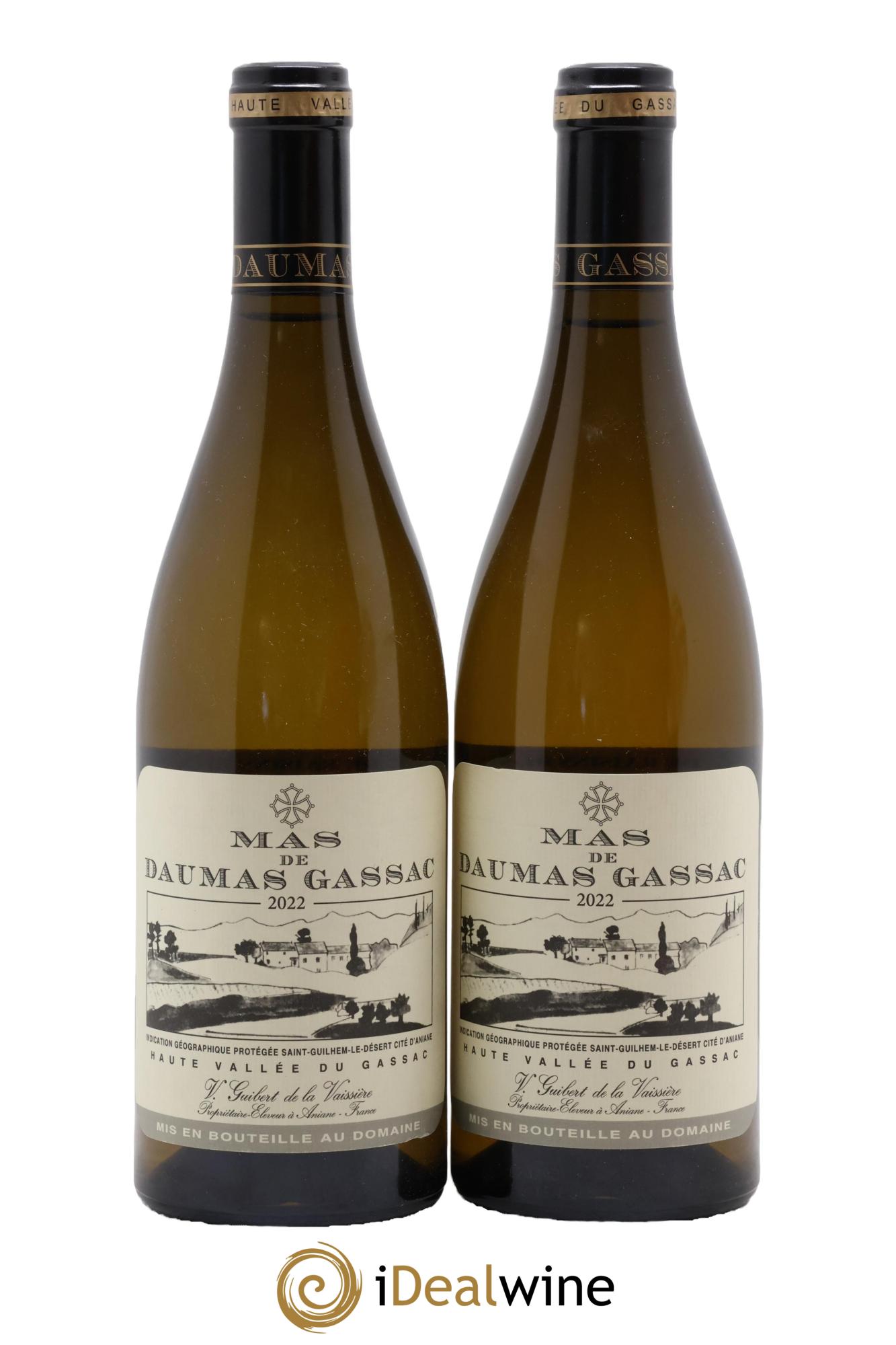 IGP St Guilhem-le-Désert - Cité d'Aniane Mas Daumas Gassac Famille Guibert de La Vaissière 2022 - Lot of 2 bottles - 0