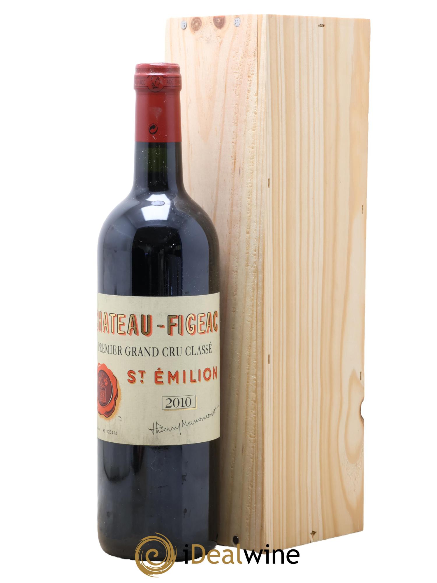 Château Figeac 1er Grand Cru Classé A 2010 - Lotto di 1 bottiglia - 0