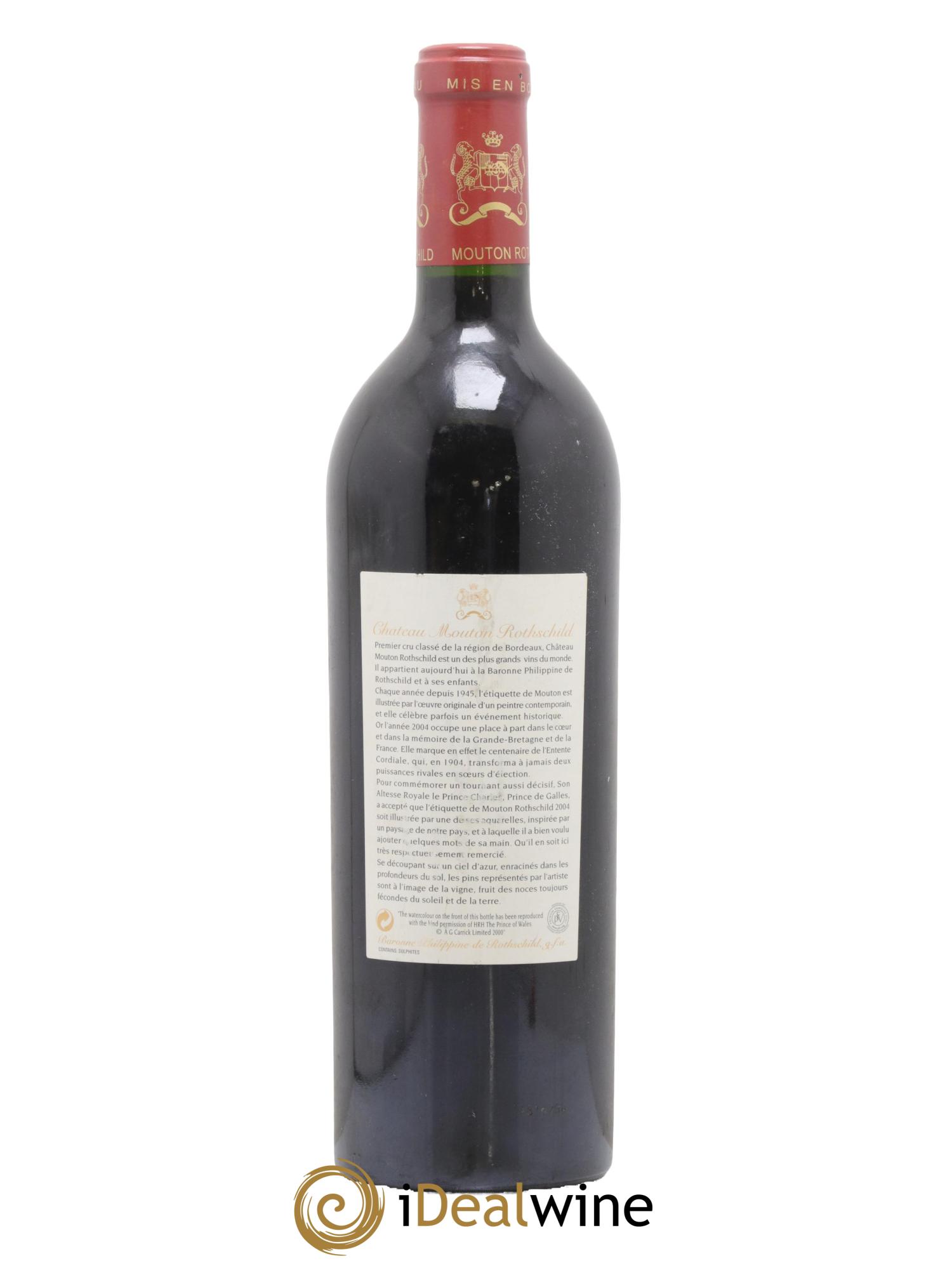 Château Mouton Rothschild 1er Grand Cru Classé 2004 - Lot de 1 bouteille - 1