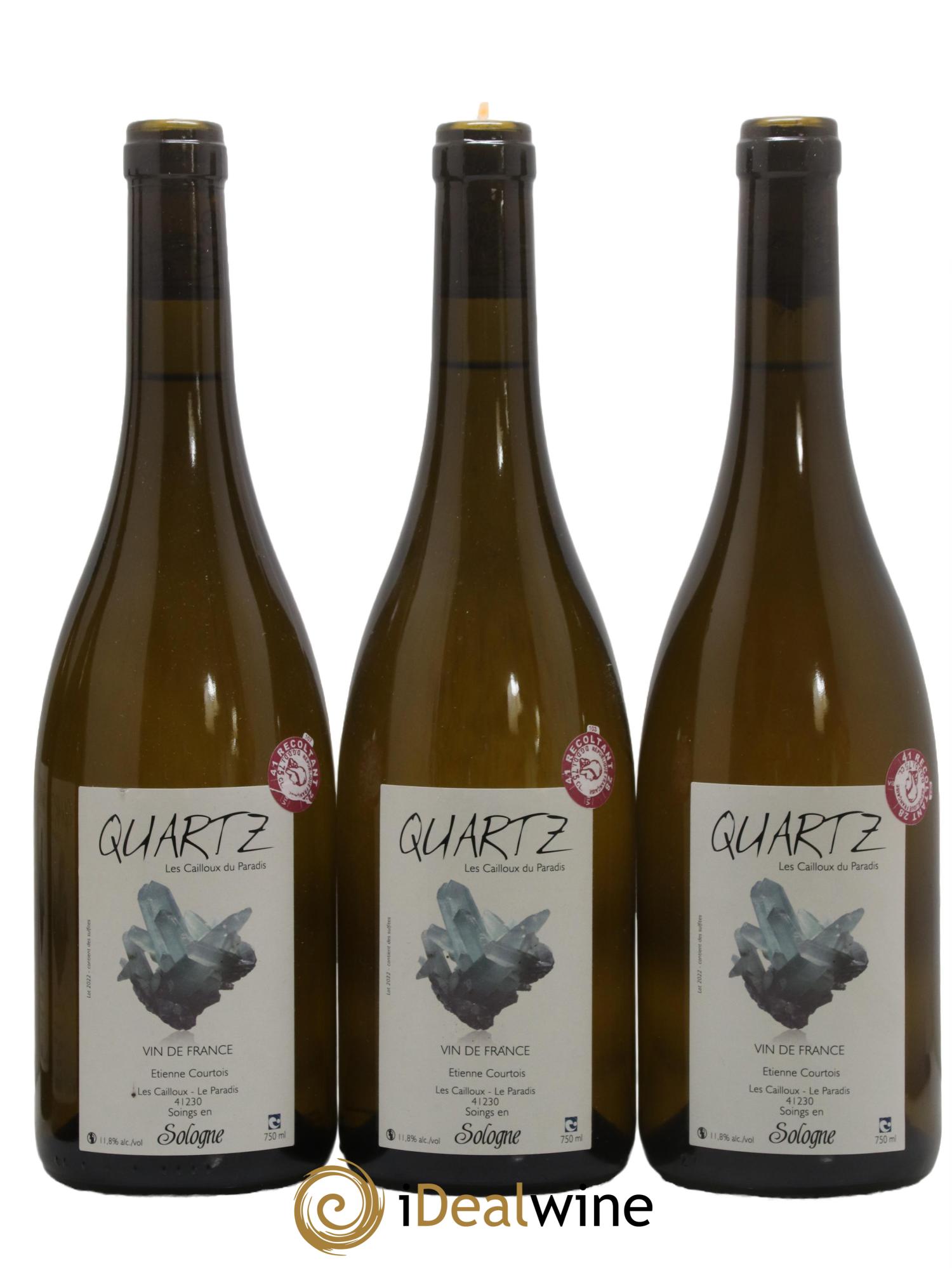 Vin de France Quartz Les Cailloux du Paradis 2022 - Lot de 3 bouteilles - 0
