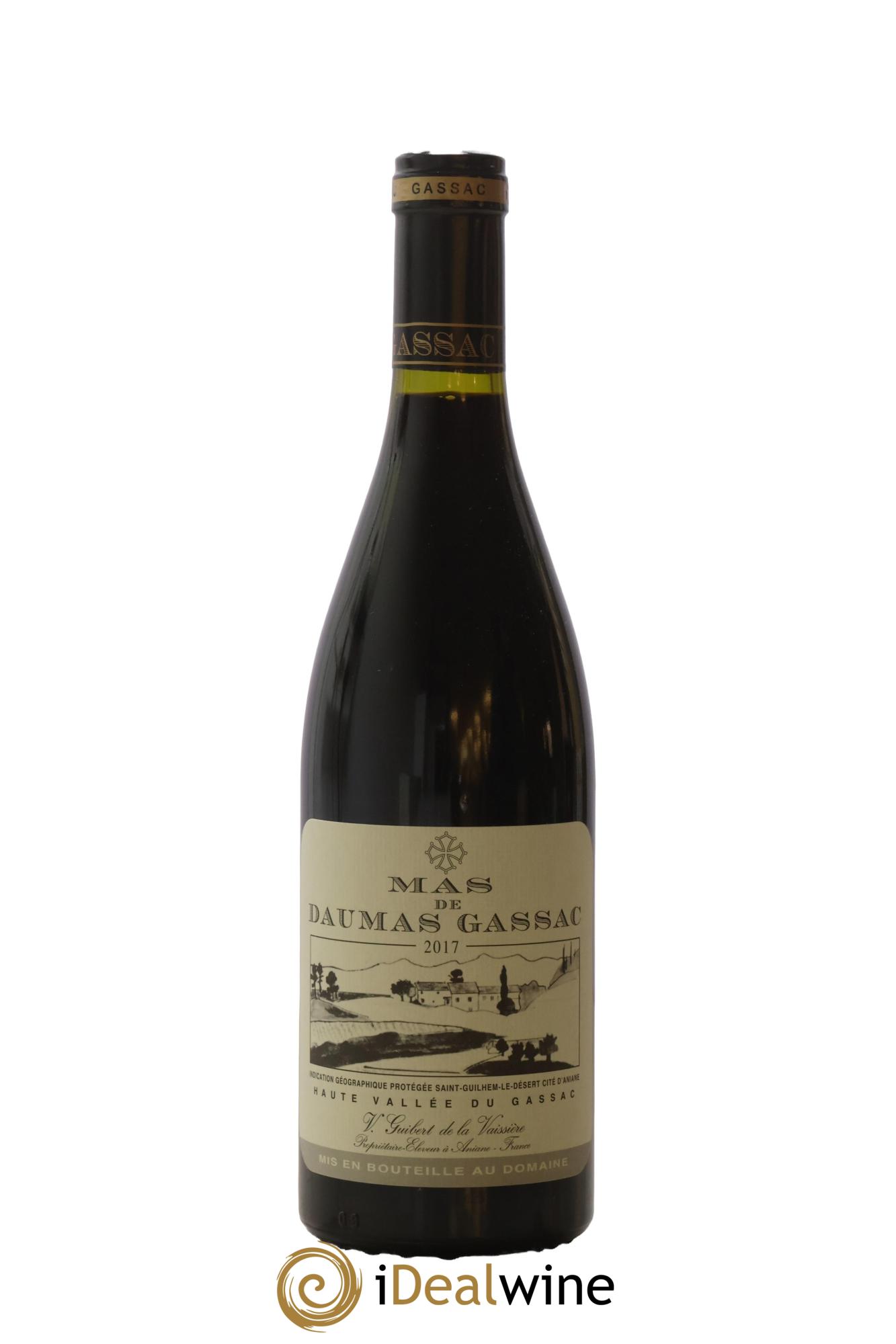IGP St Guilhem-le-Désert - Cité d'Aniane Mas Daumas Gassac Famille Guibert de La Vaissière 2017 - Lot of 1 bottle - 0
