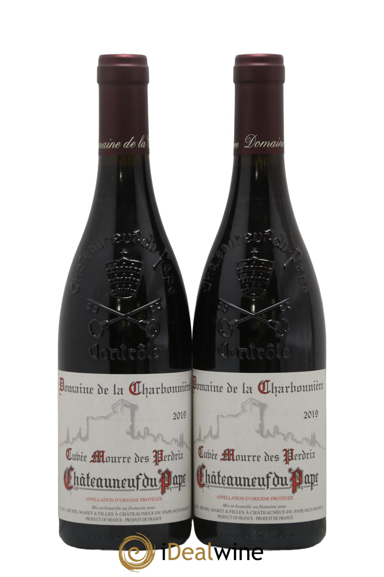 Châteauneuf-du-Pape Cuvée Mourre des Perdrix Charbonnière (Domaine de la) 2019 - Posten von 2 Flaschen - 0