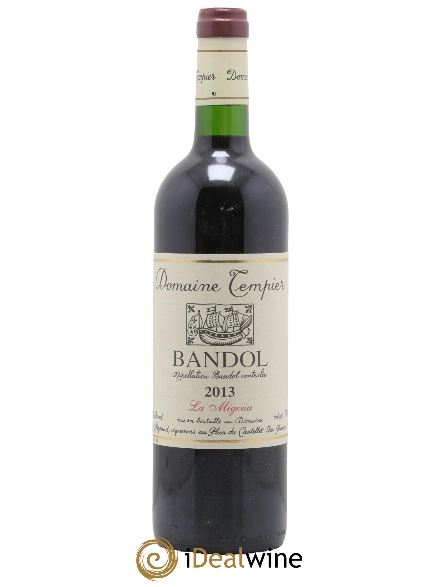 Bandol Domaine Tempier Cuvée La Migoua Famille Peyraud 2013 - Lot de 1 bouteille - 0