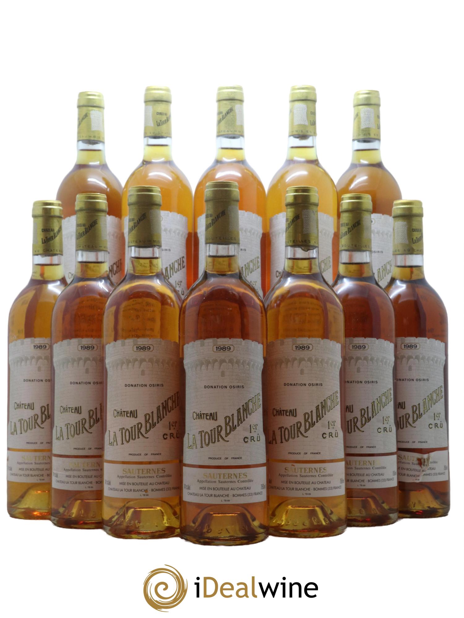 Château la Tour Blanche 1er Grand Cru Classé 1989 - Lotto di 12 bottiglie - 0