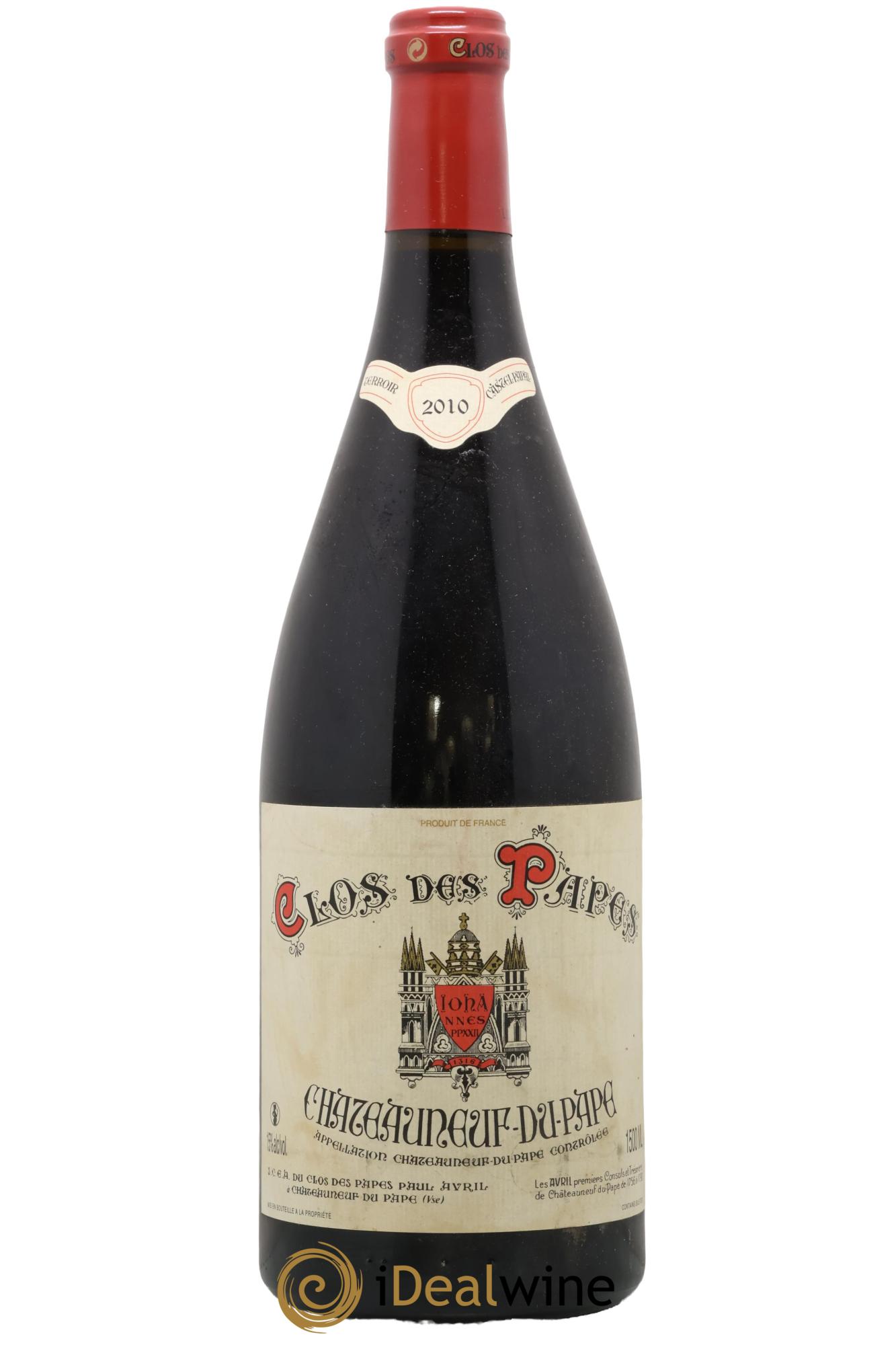 Châteauneuf-du-Pape Clos des Papes - Paul Avril 2010 - Posten von 1 Magnum - 0