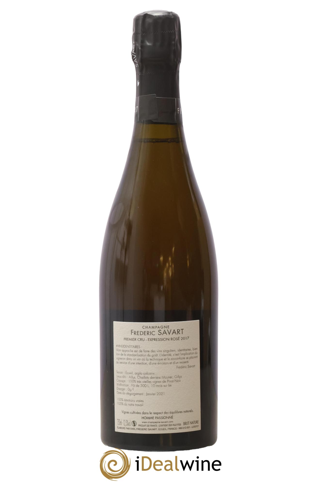 Brut Nature L'Expression Frédéric Savart 2017 - Lot of 1 bottle - 1