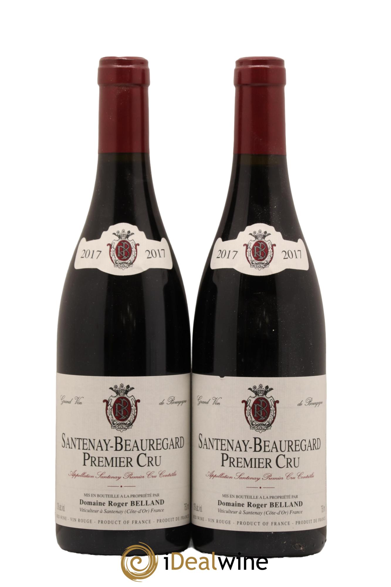Santenay 1er Cru Beauregard Roger Belland 2017 - Lot de 2 bouteilles - 0