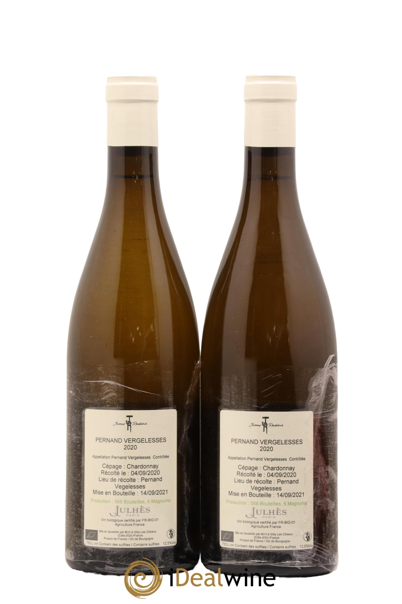 Pernand-Vergelesses Jeremy Recchione 2020 - Lot de 2 bouteilles - 1