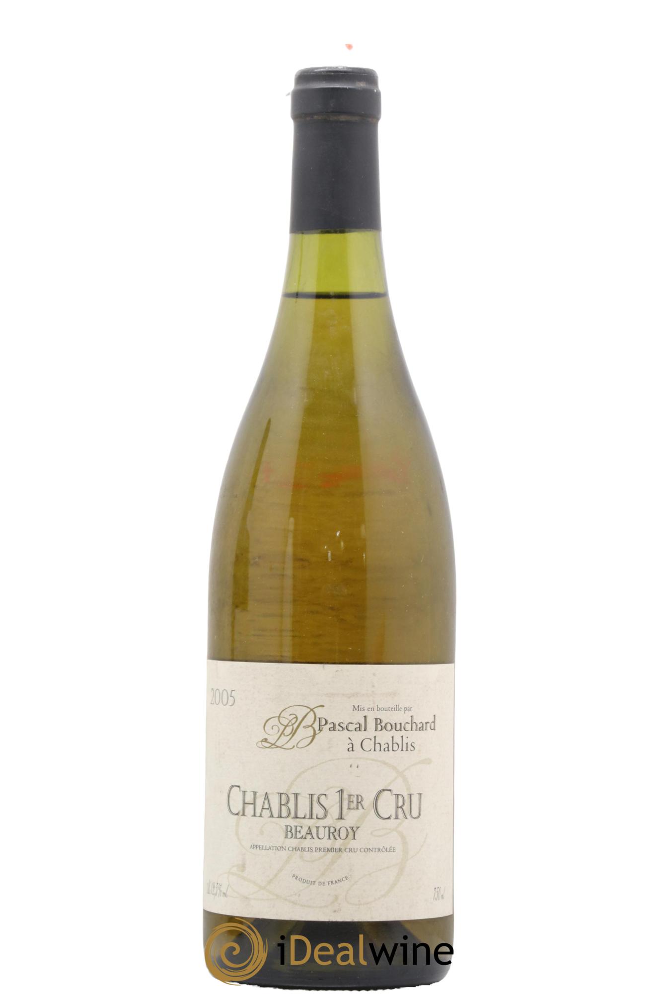 Chablis 1er Cru Beauroy Pascal Bouchard 2005 - Lot of 1 bottle - 0