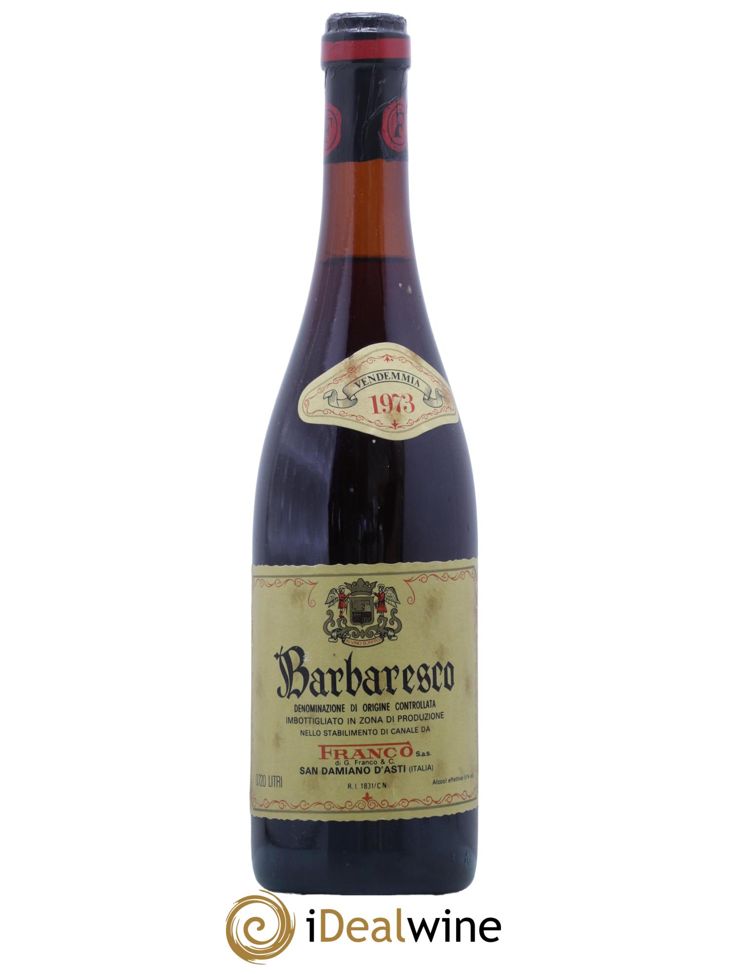 Barbaresco DOCG Franco 1973 - Lot de 1 bouteille - 0