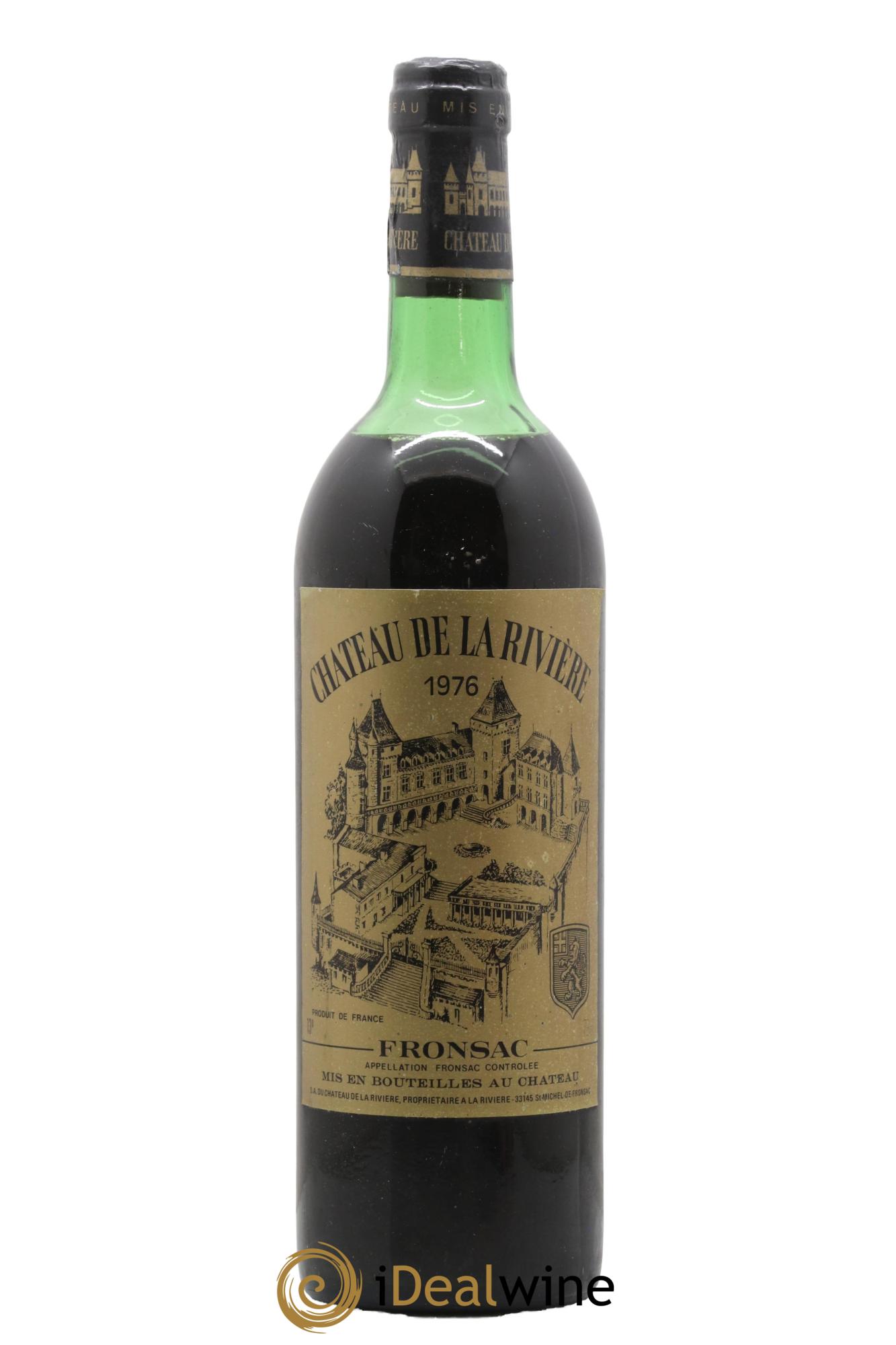 Château de La Rivière 1976 - Lotto di 1 bottiglia - 0