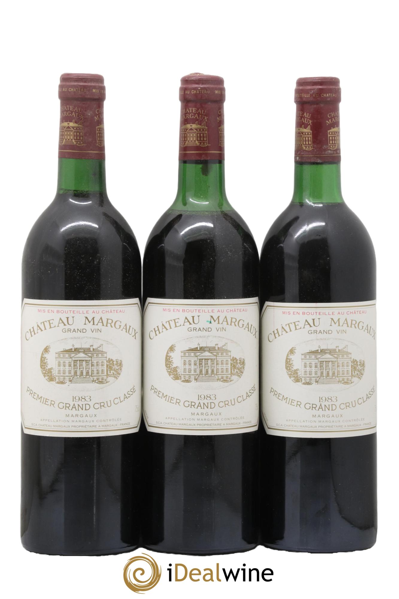 Château Margaux 1er Grand Cru Classé 1983 - Lot of 3 bottles - 0