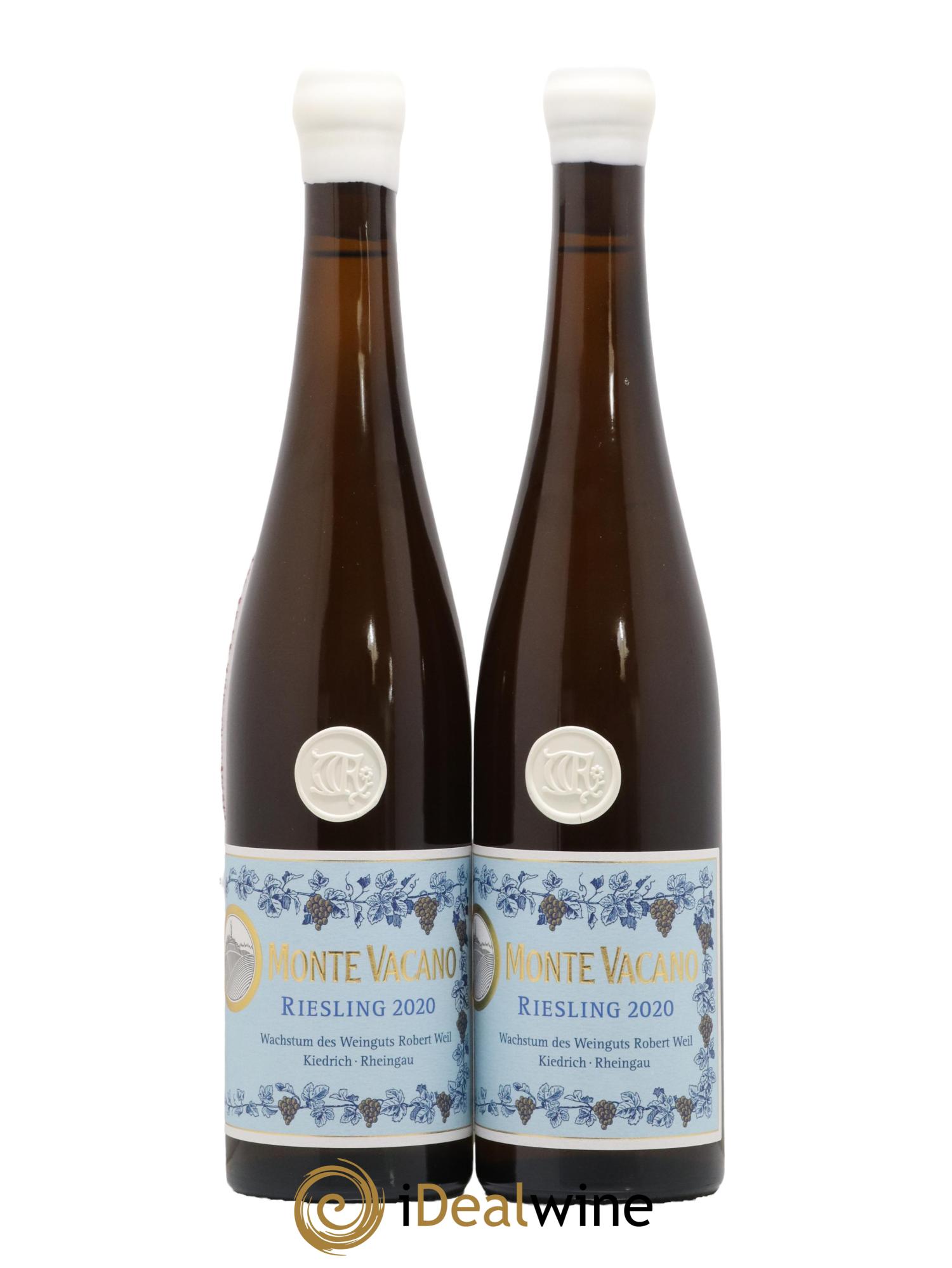Allemagne Rheingau Riesling Kiedricher Grafenberg Monte Vacano Weingut Robert Weil 2020 - Lot de 2 bouteilles - 0