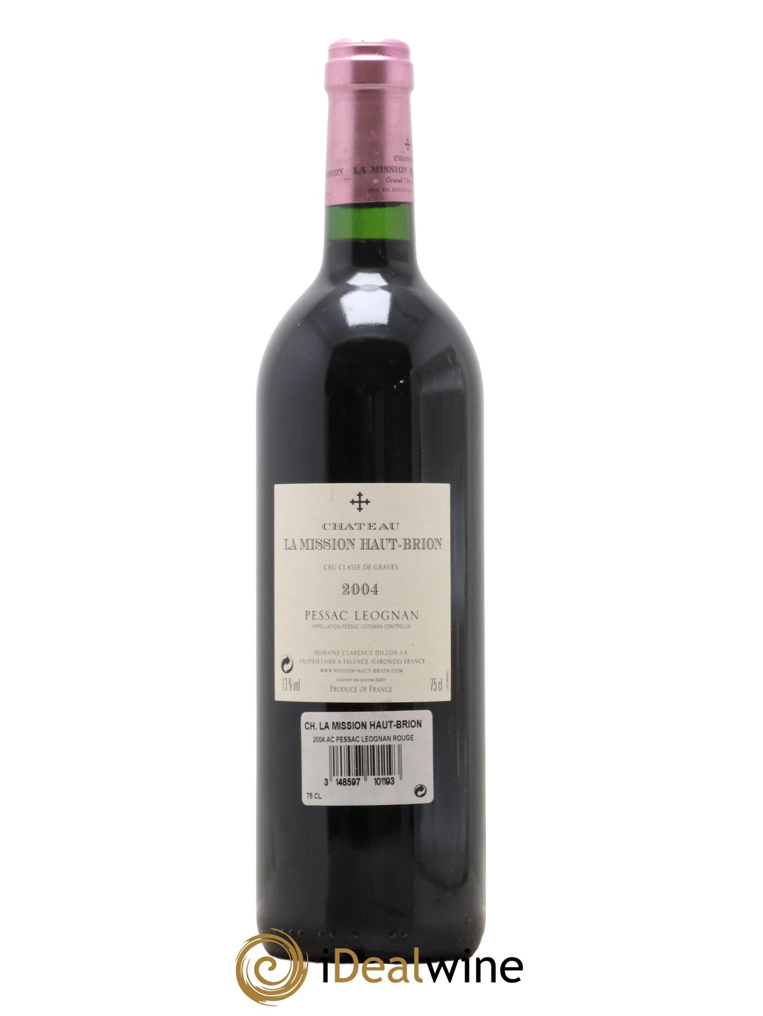 Château la Mission Haut-Brion Cru Classé de Graves 2004 - Lot of 1 bottle - 1