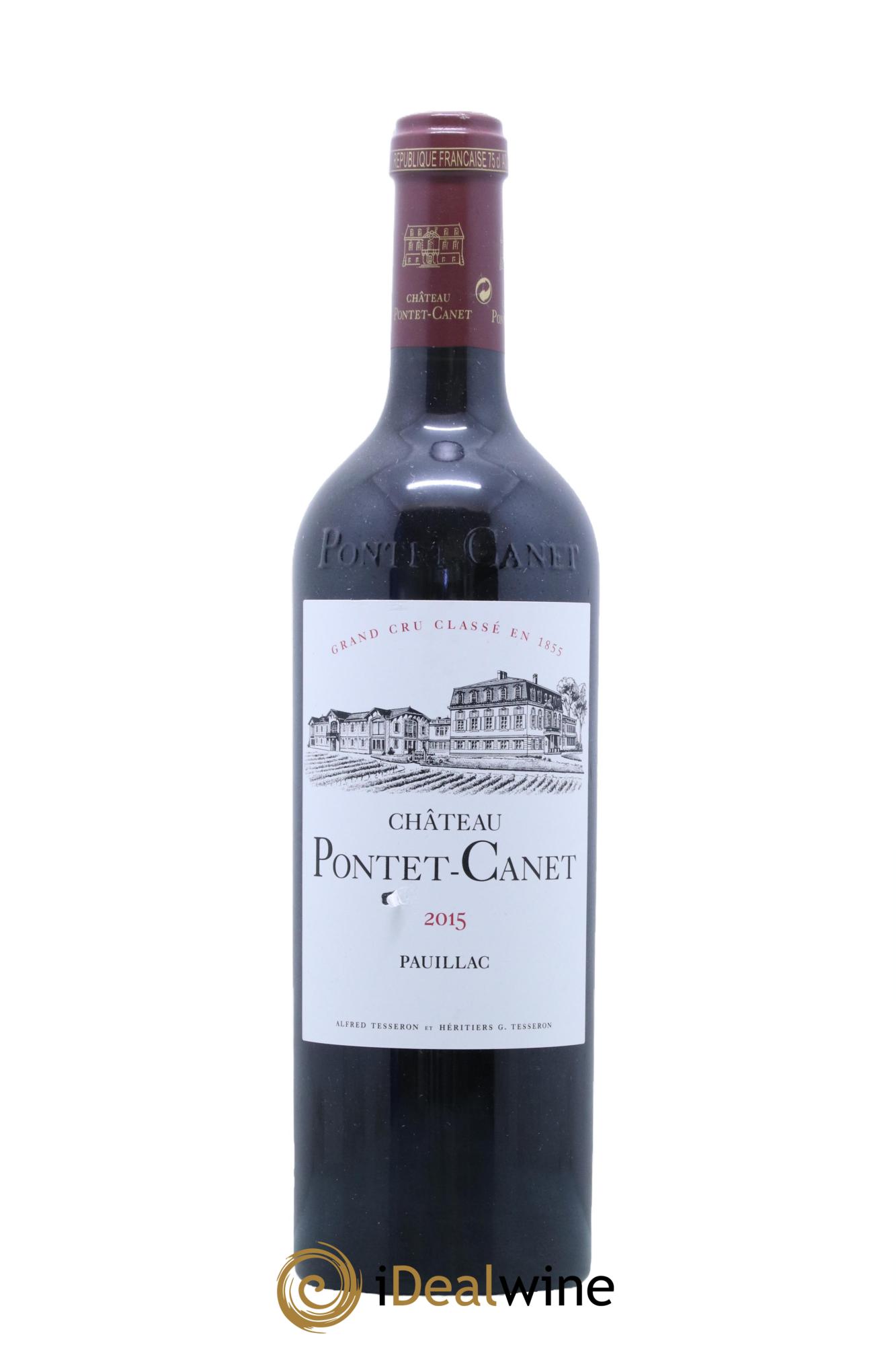 Château Pontet Canet 5ème Grand Cru Classé 2015 - Lot de 1 bouteille - 0