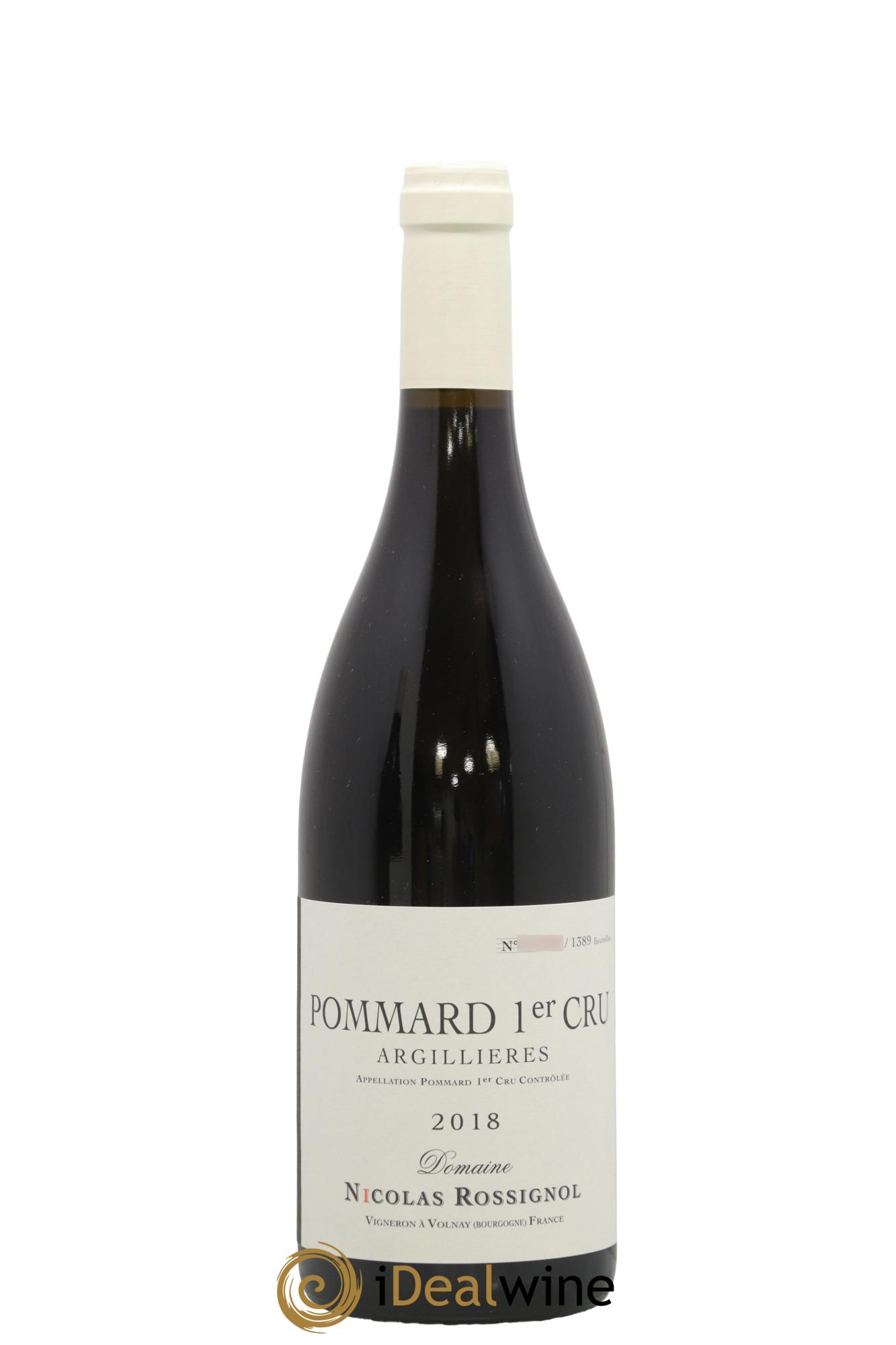 Pommard 1er Cru Les Argillières Nicolas Rossignol 2018 - Lot de 1 bouteille - 0