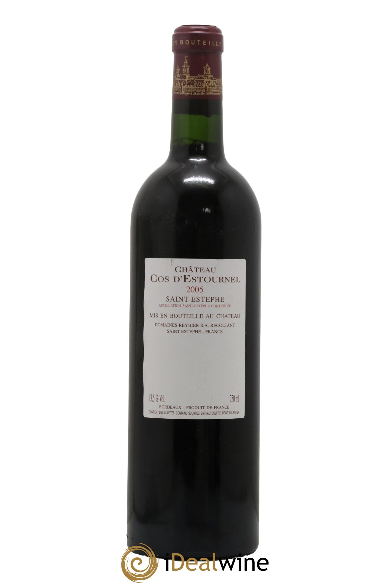 Cos d'Estournel 2ème Grand Cru Classé 2005 - Lot de 1 bouteille - 1