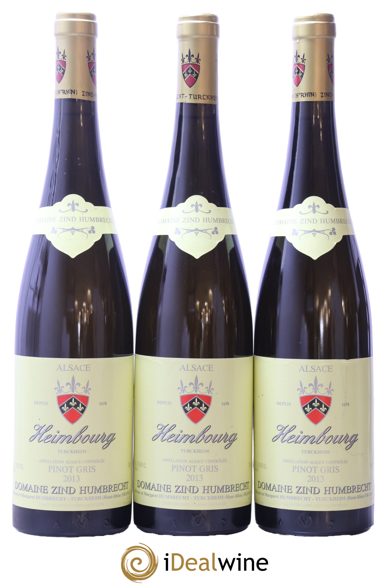 Alsace Pinot Gris Heimbourg Zind-Humbrecht (Domaine) 2013 - Lot of 3 bottles - 0