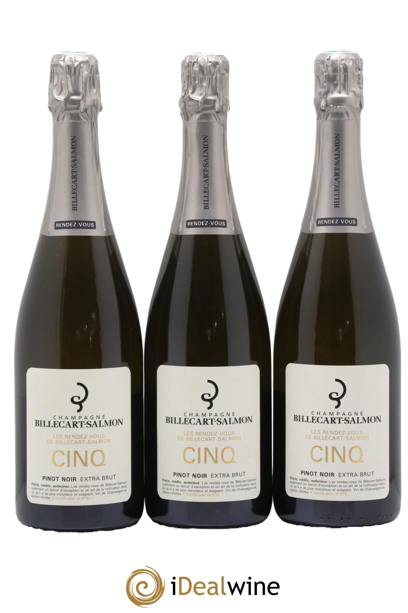 Champagne Les Rendez-Vous N°5 Pinot Noir Extra Brut Billecart-Salmon - Lot de 3 bouteilles - 0