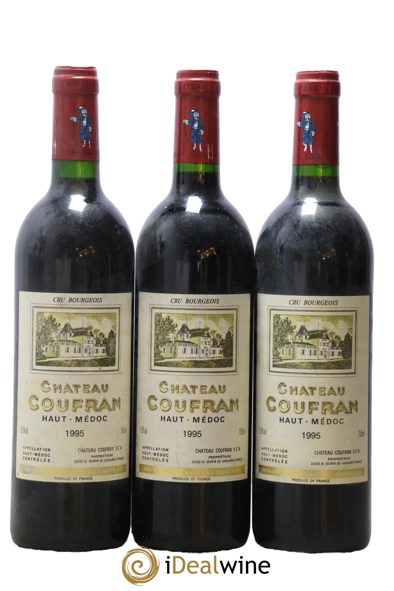 Château Coufran Cru Bourgeois 1995 - Posten von 3 Flaschen - 0