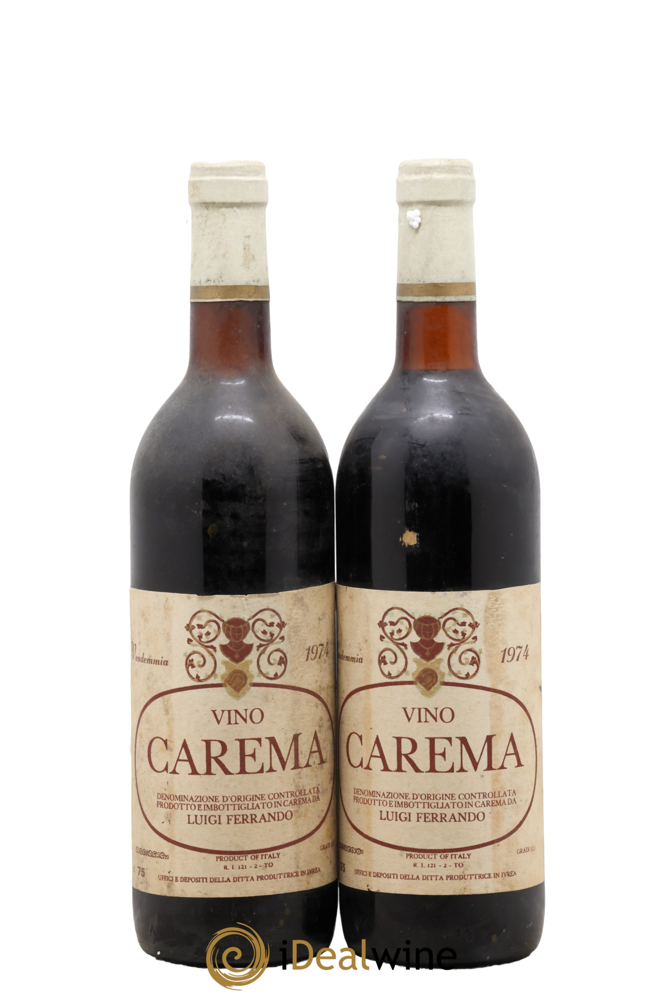 Italie Carema Luigi Ferrando 1974 - Lot de 2 bouteilles - 0