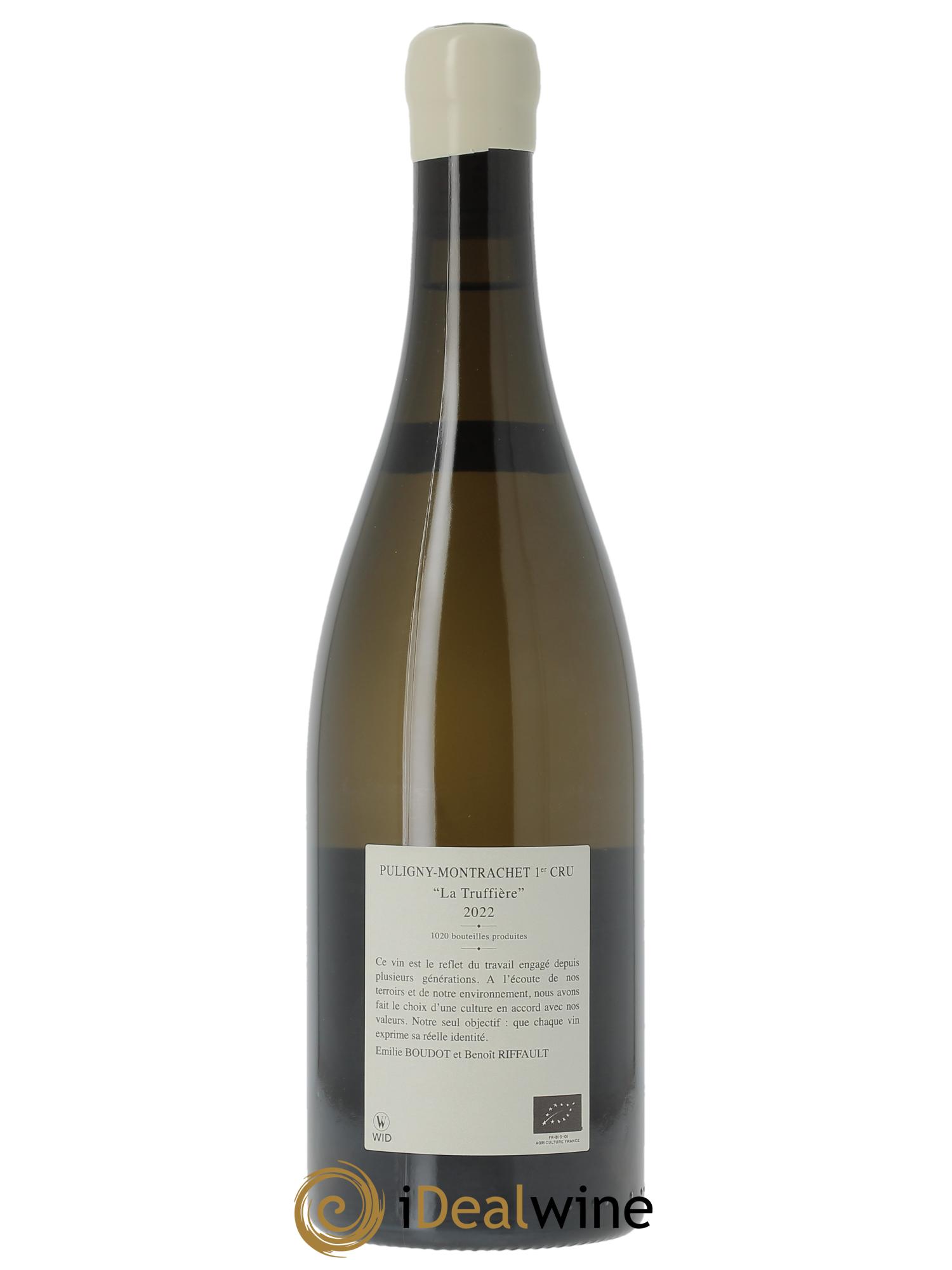 Puligny-Montrachet 1er Cru La Truffière Etienne Sauzet  2022 - Lot de 1 bouteille - 1