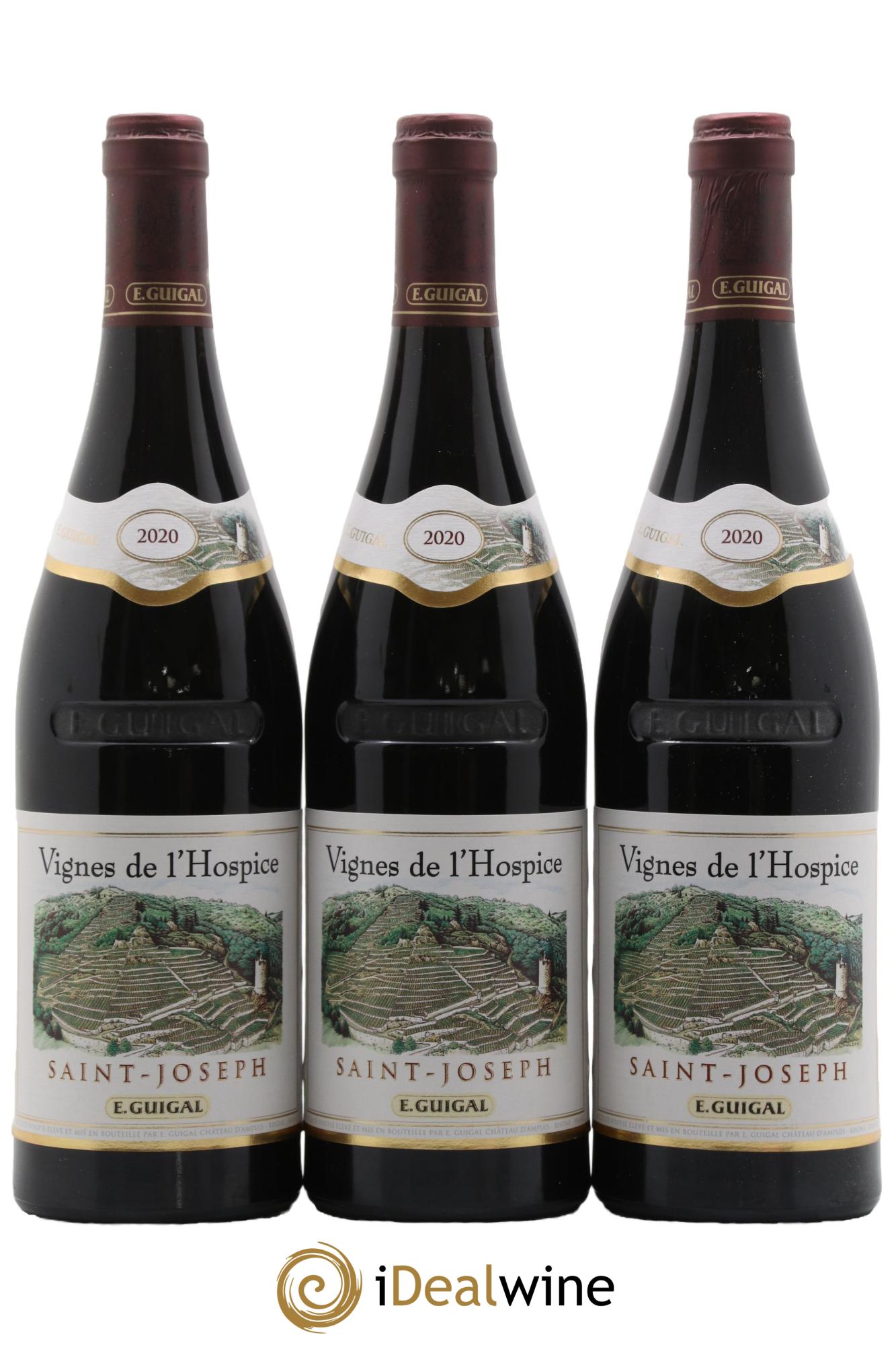 Saint-Joseph Vignes de l'Hospice Guigal 2020 - Lotto di 6 bottiglie - 1