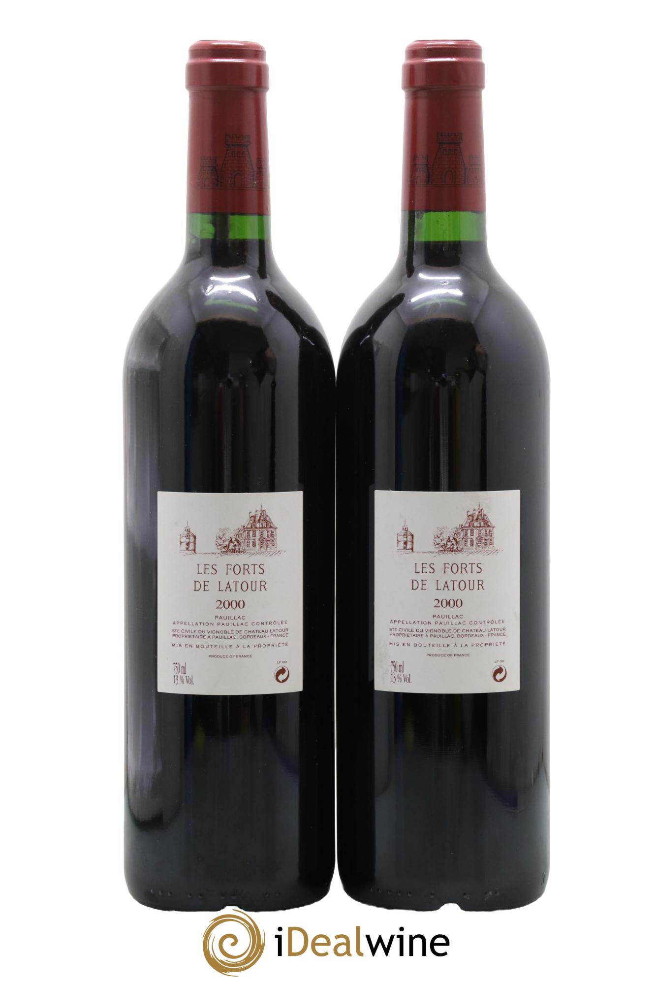 Les Forts de Latour Second Vin 2000 - Lot de 2 bouteilles - 1