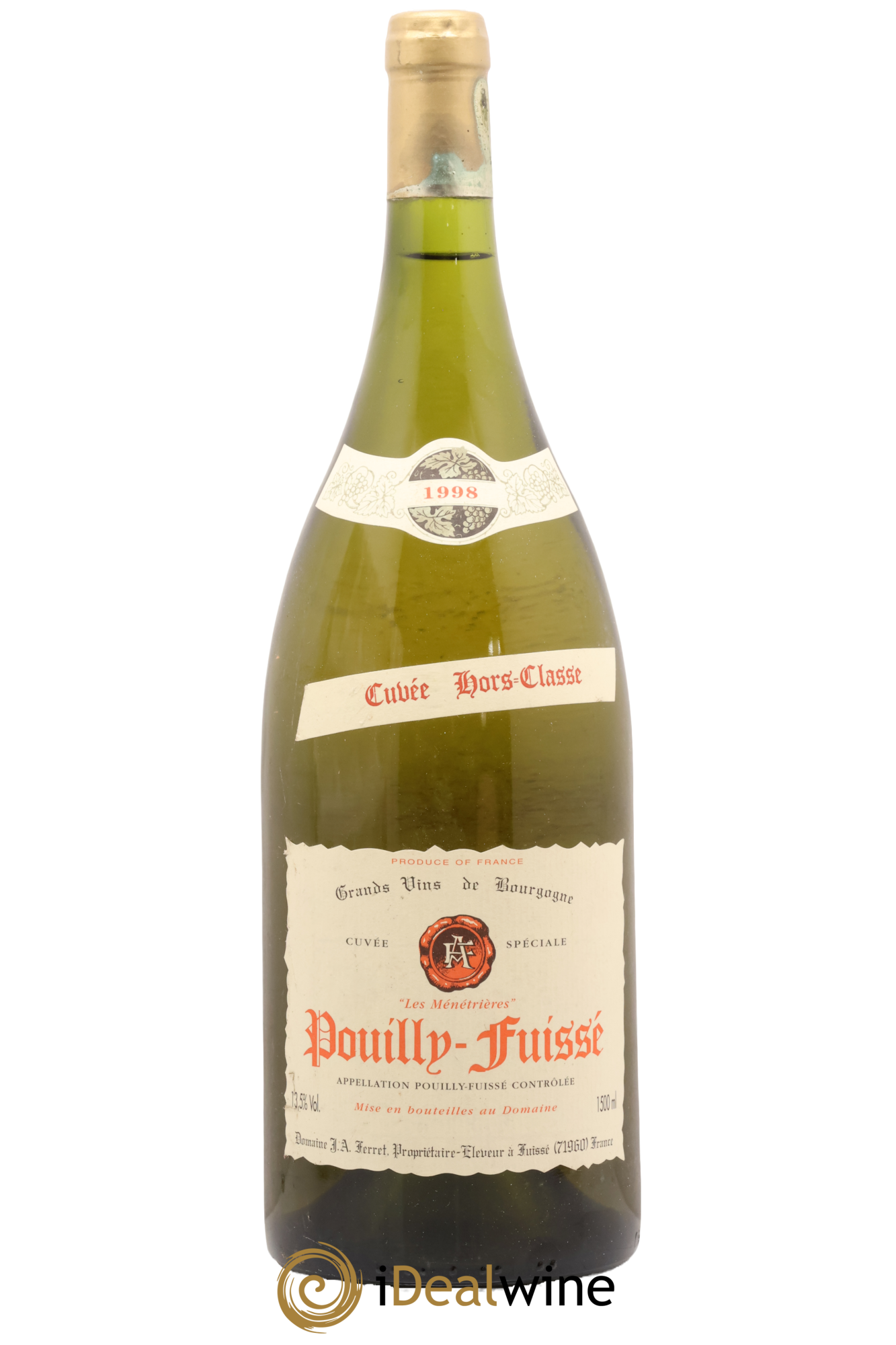 Pouilly-Fuissé Cuvée Hors Classe J.A Ferret 1998 - Lot de 1 magnum - 0