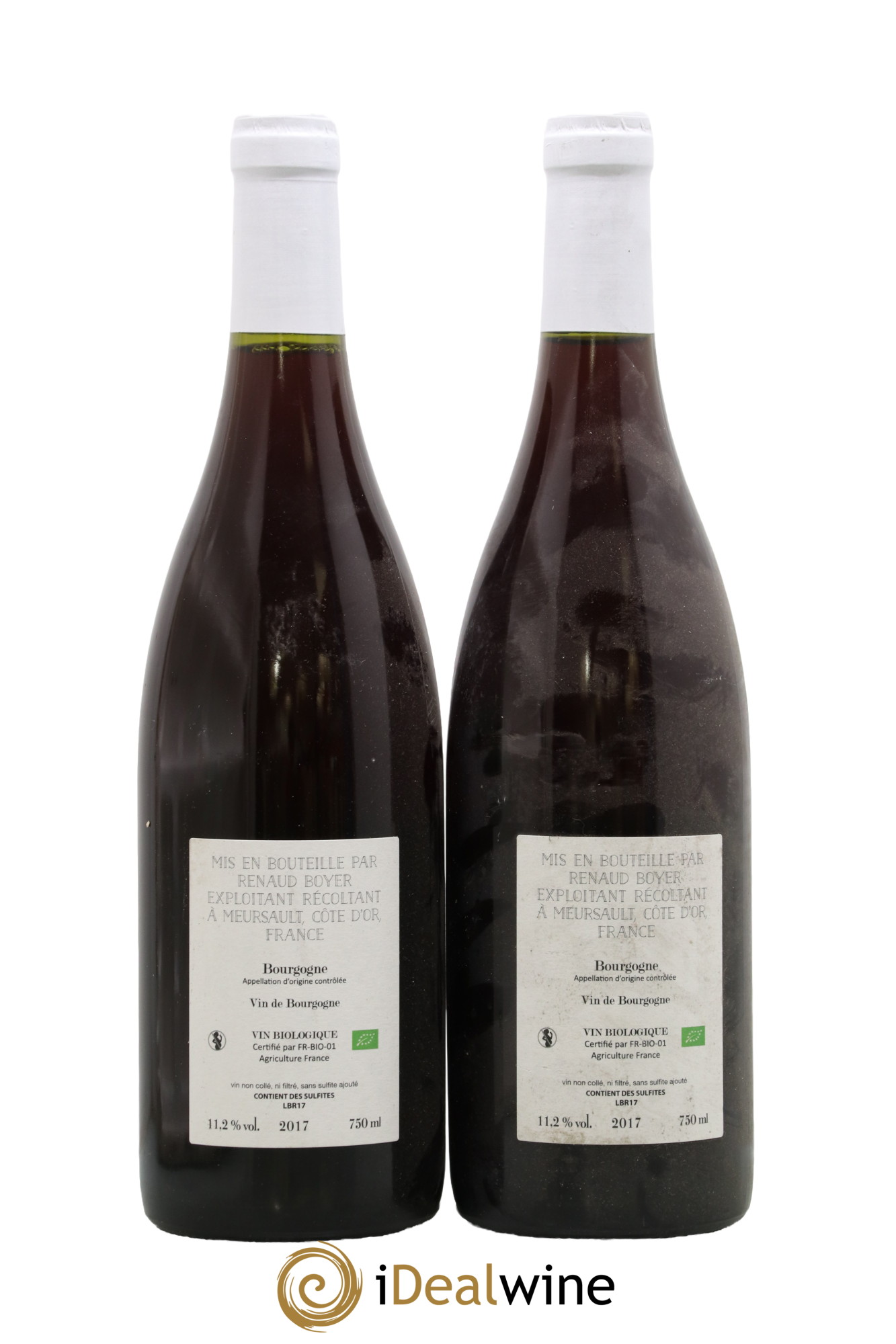 Bourgogne Les Riaux Renaud Boyer 2017 - Lot de 2 bouteilles - 1