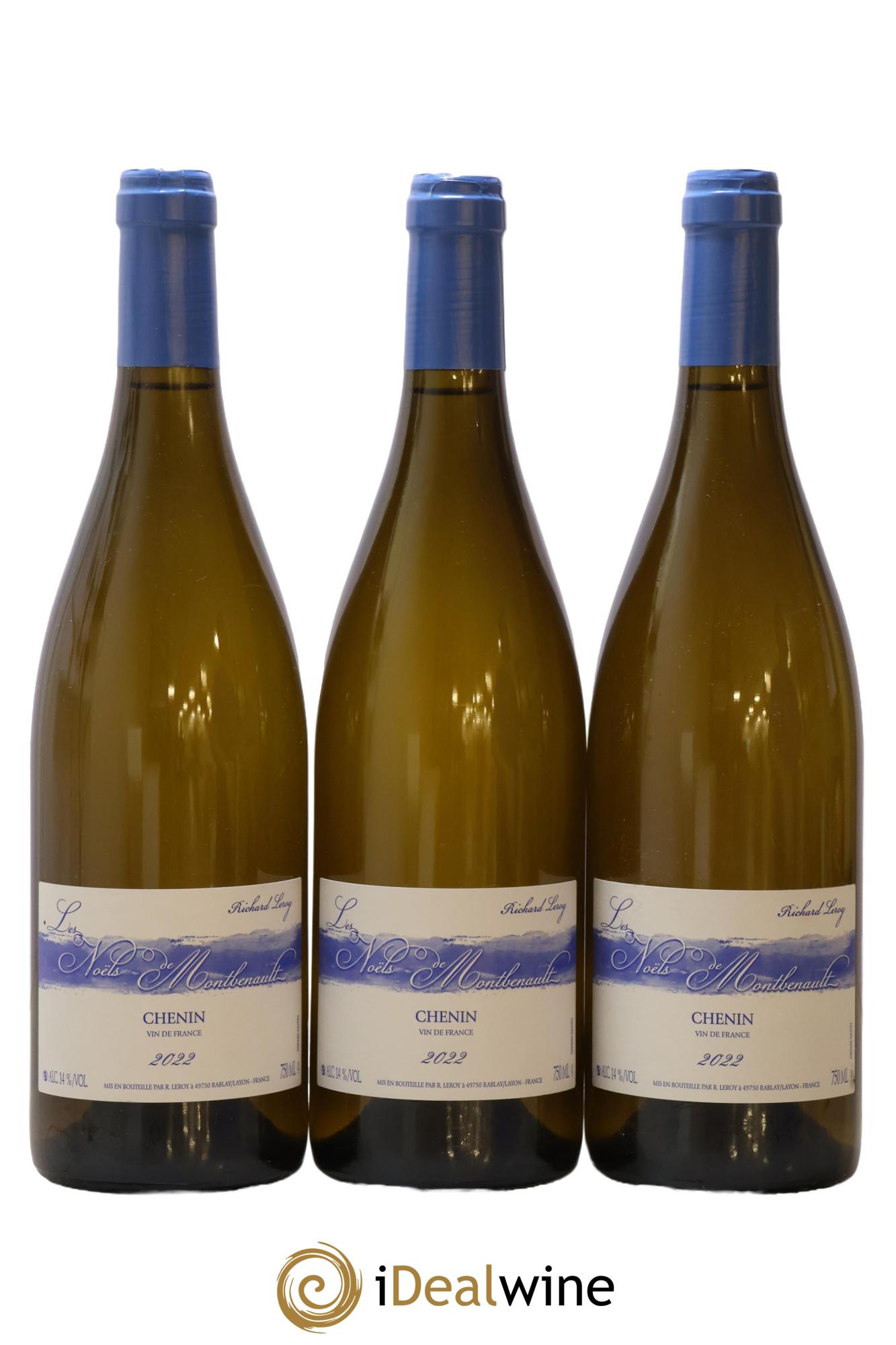 Vin de France Les Noëls de Montbenault Richard Leroy 2022 - Lot of 3 bottles - 0