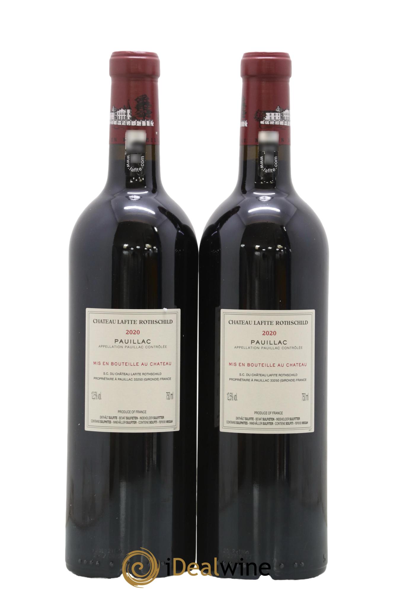 Château Lafite Rothschild 1er Grand Cru Classé 2020 - Lotto di 2 bottiglie - 1